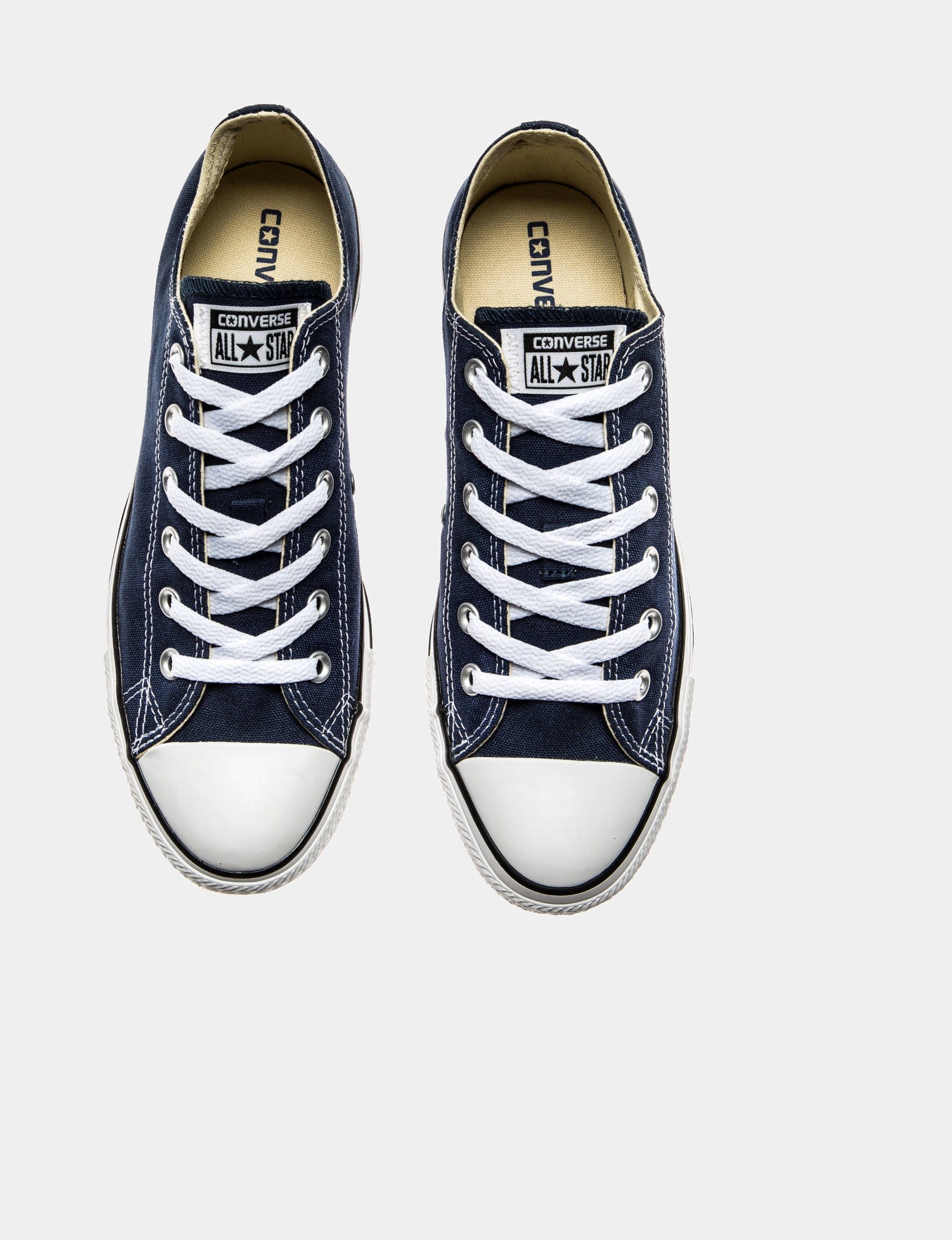 Converse Chuck Taylor All Star Classic Colors Low Solid Canvas Mens Lifestyle Shoes (Navy Blue)
