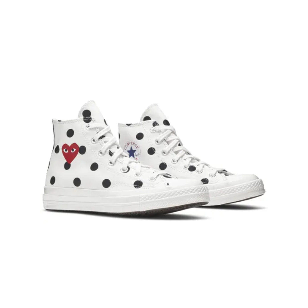Converse Comme des Garçons x Converse Chuck Taylor All Star 70 High White Polka Dot 2019