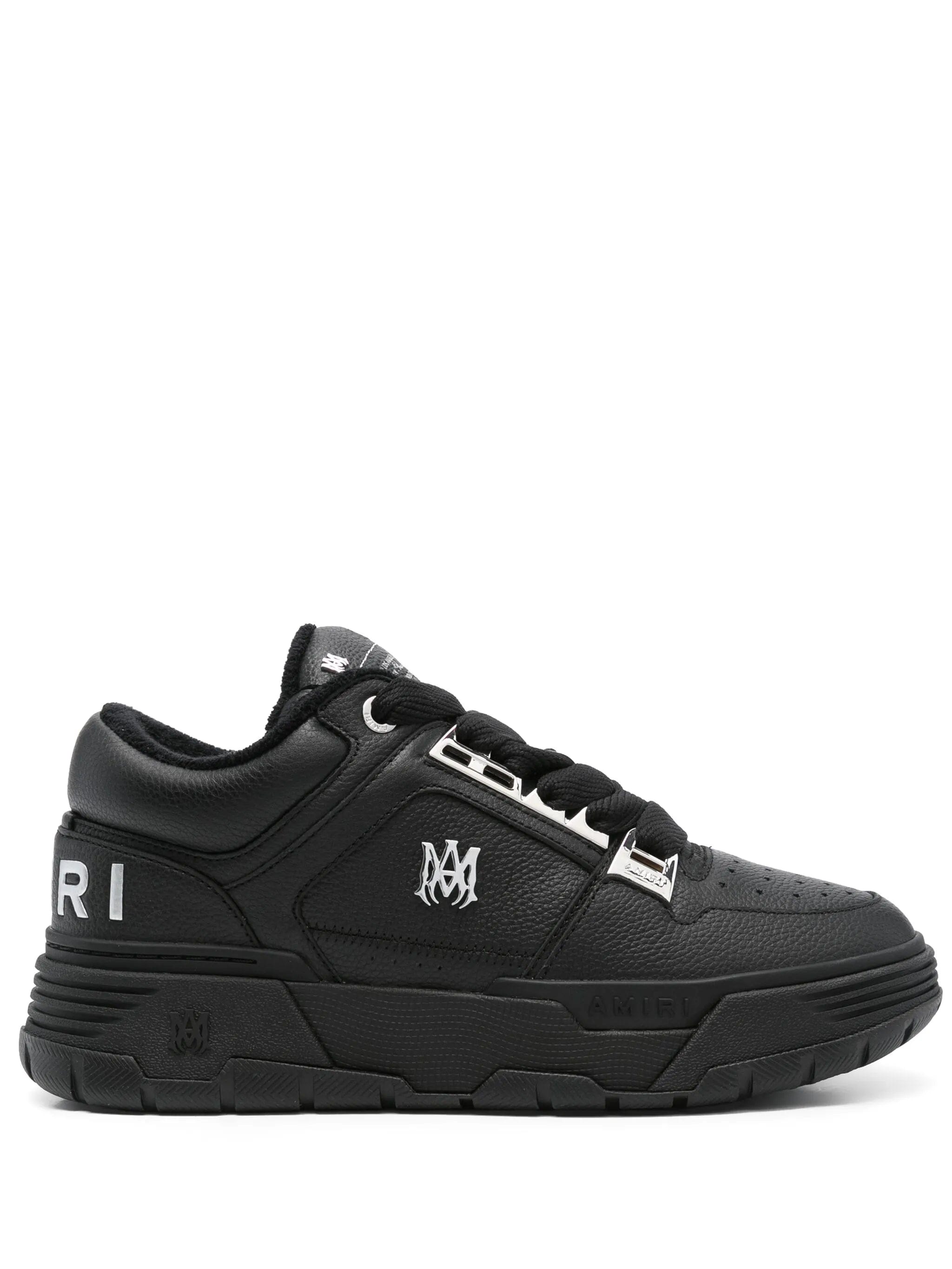 AMIRI logo - embellished leather sneakers