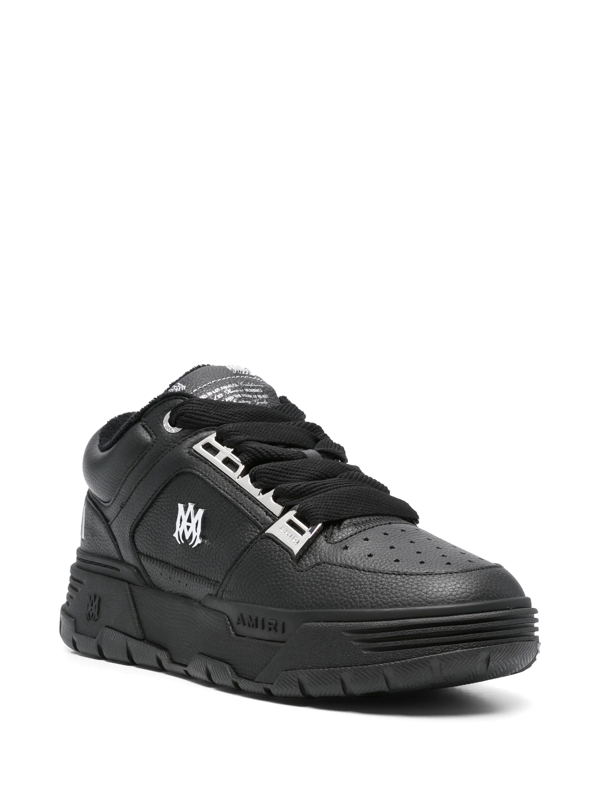 AMIRI logo - embellished leather sneakers