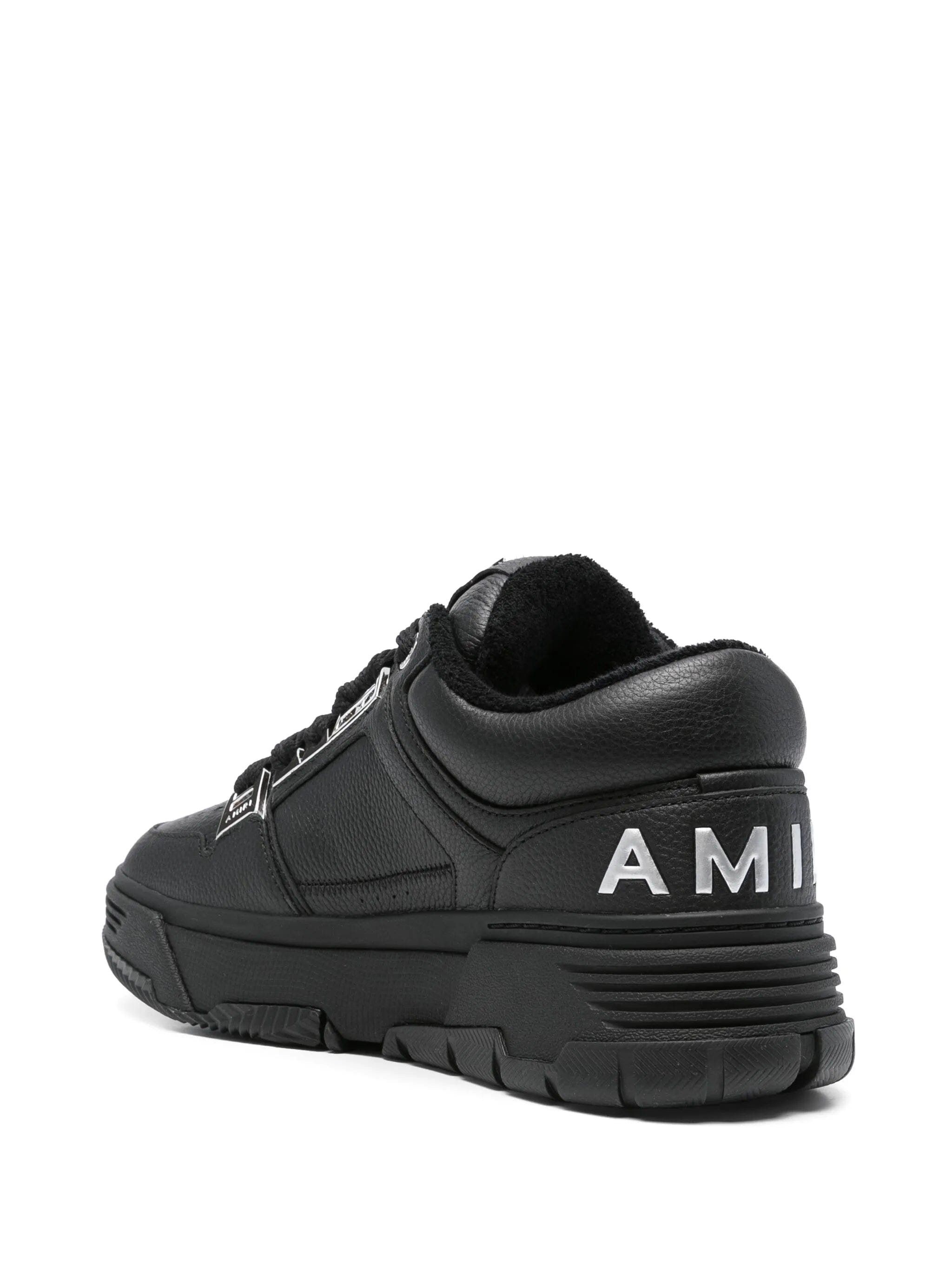 AMIRI logo - embellished leather sneakers