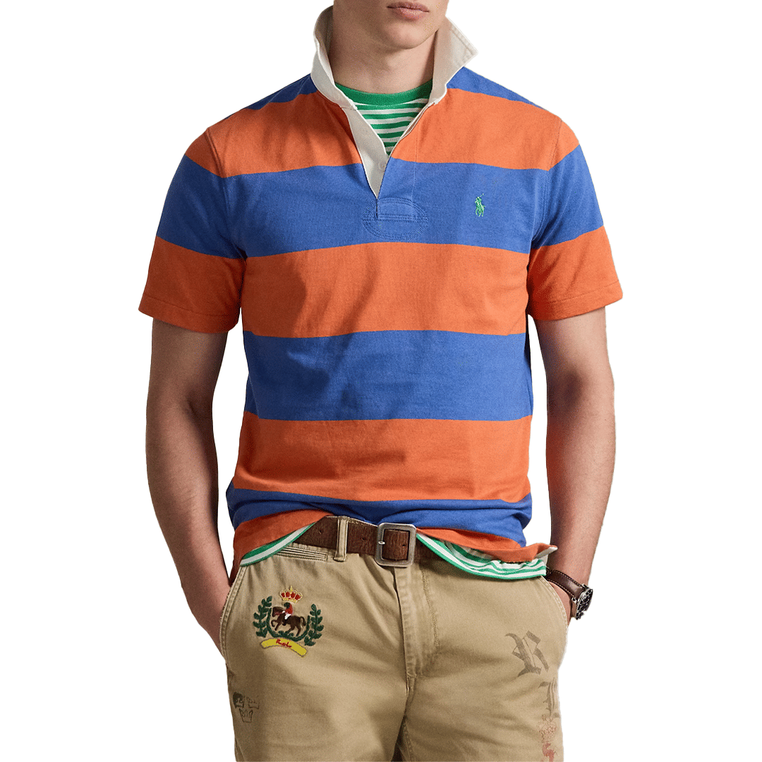 POLO RALPH Lauren CLASSIC FIT SHORT SLEEVE RUGBY SOLAR SKY/ MODERN ROYAL