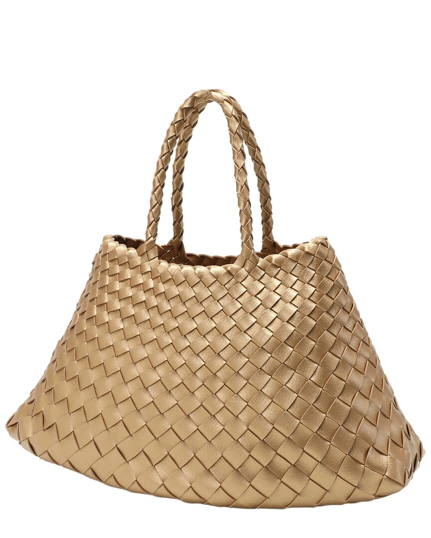 Tiffany & Fred Paris Hand - Woven Leather Tote