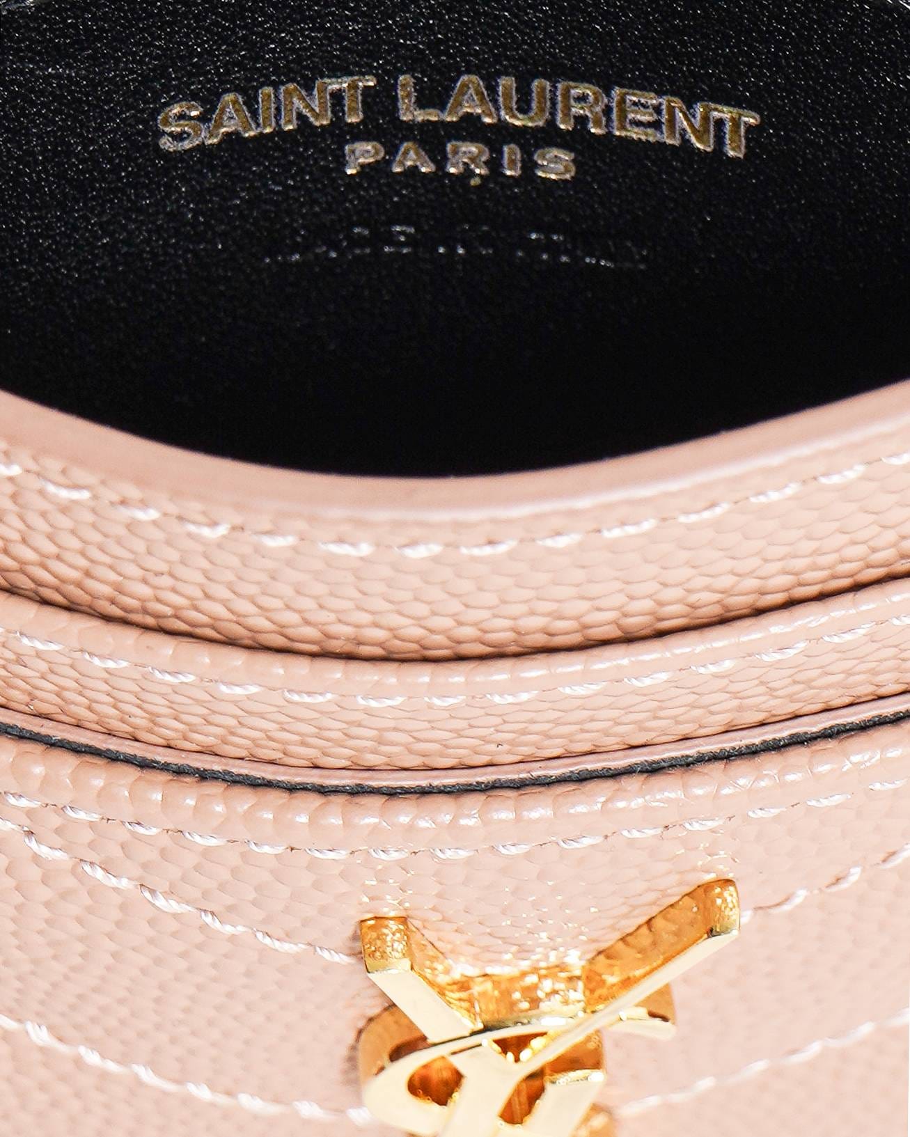 Saint Laurent Monogram card holder Beige