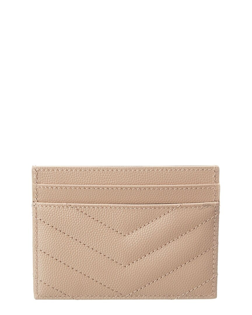 Saint Laurent Monogram Matelasse Leather Card Holder
