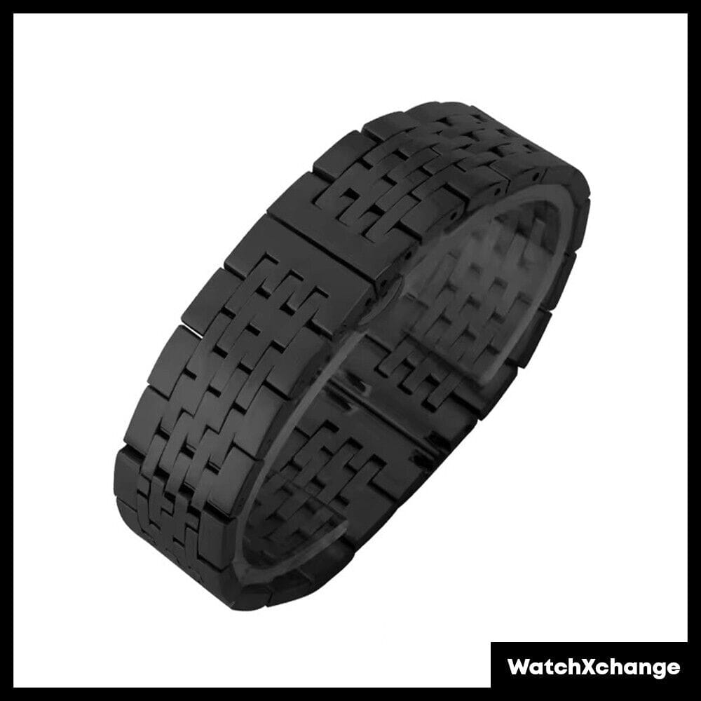 Tissot 20 mm Stainless Steel Watch Band Strap For Tissot 1853 T41 Bracelet Black