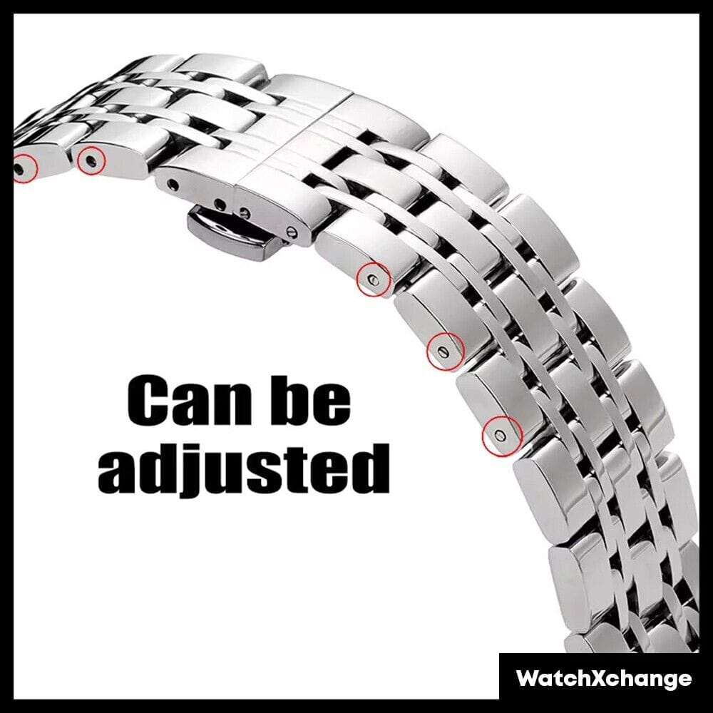 Tissot 20 mm Stainless Steel Watch Band Strap For Tissot 1853 T41 Bracelet Rose Gold