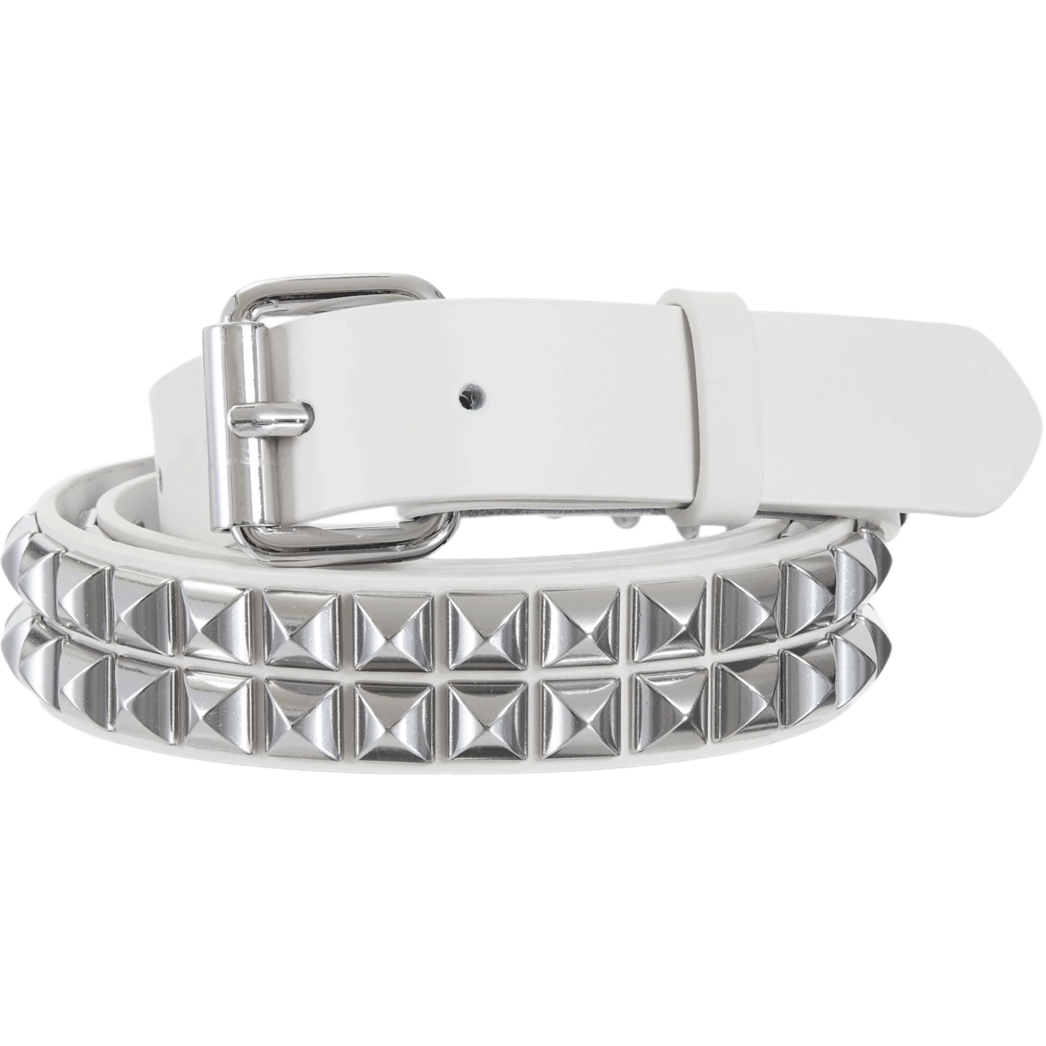 Supreme Studded Leather Belt (SS26) White