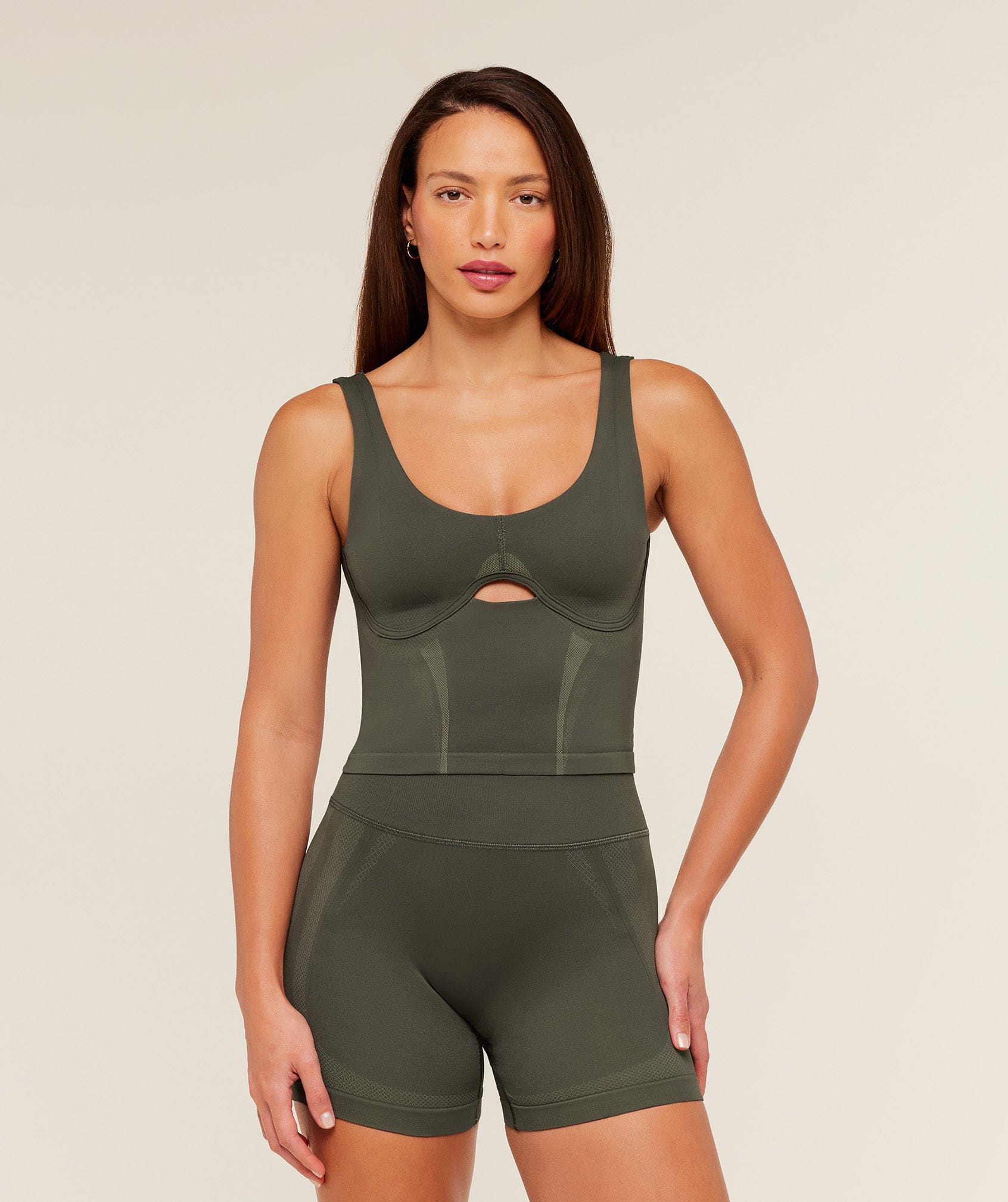 Gymshark Women's Gymshark Weekend Seamless Tank Top Strength Green