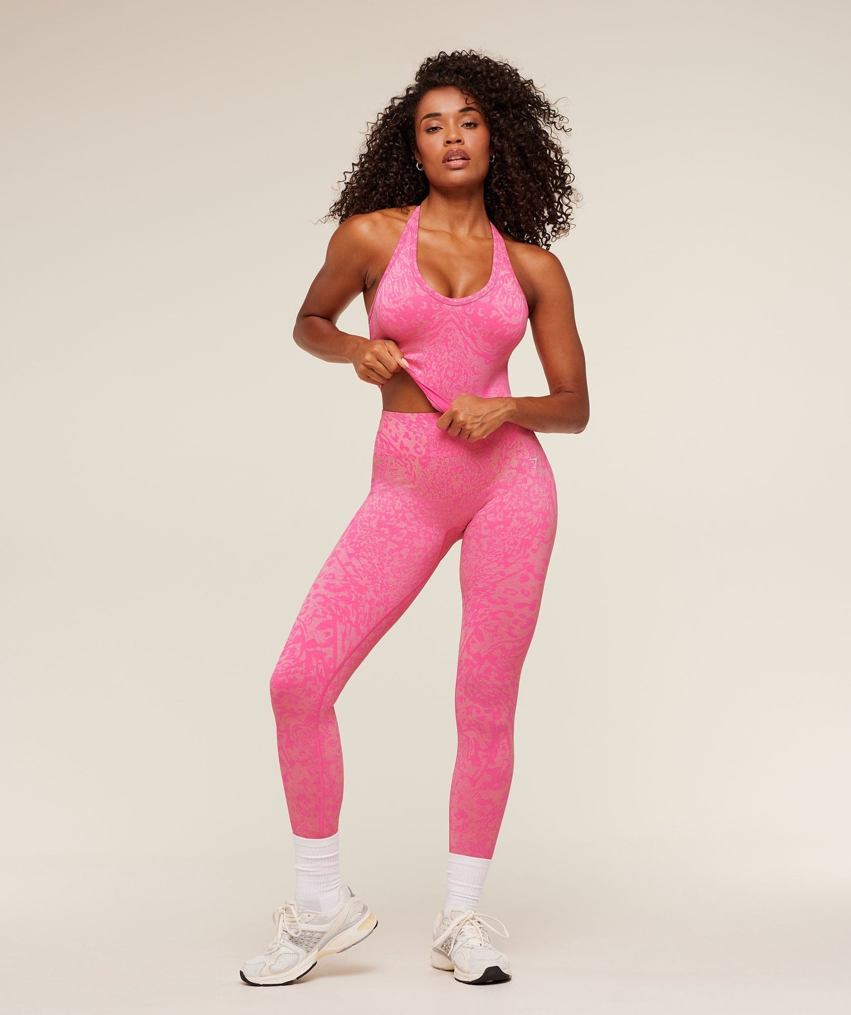 Gymshark Women's Gymshark Adapt Animal x Whitney Tank Top With Shelf Electric Pink