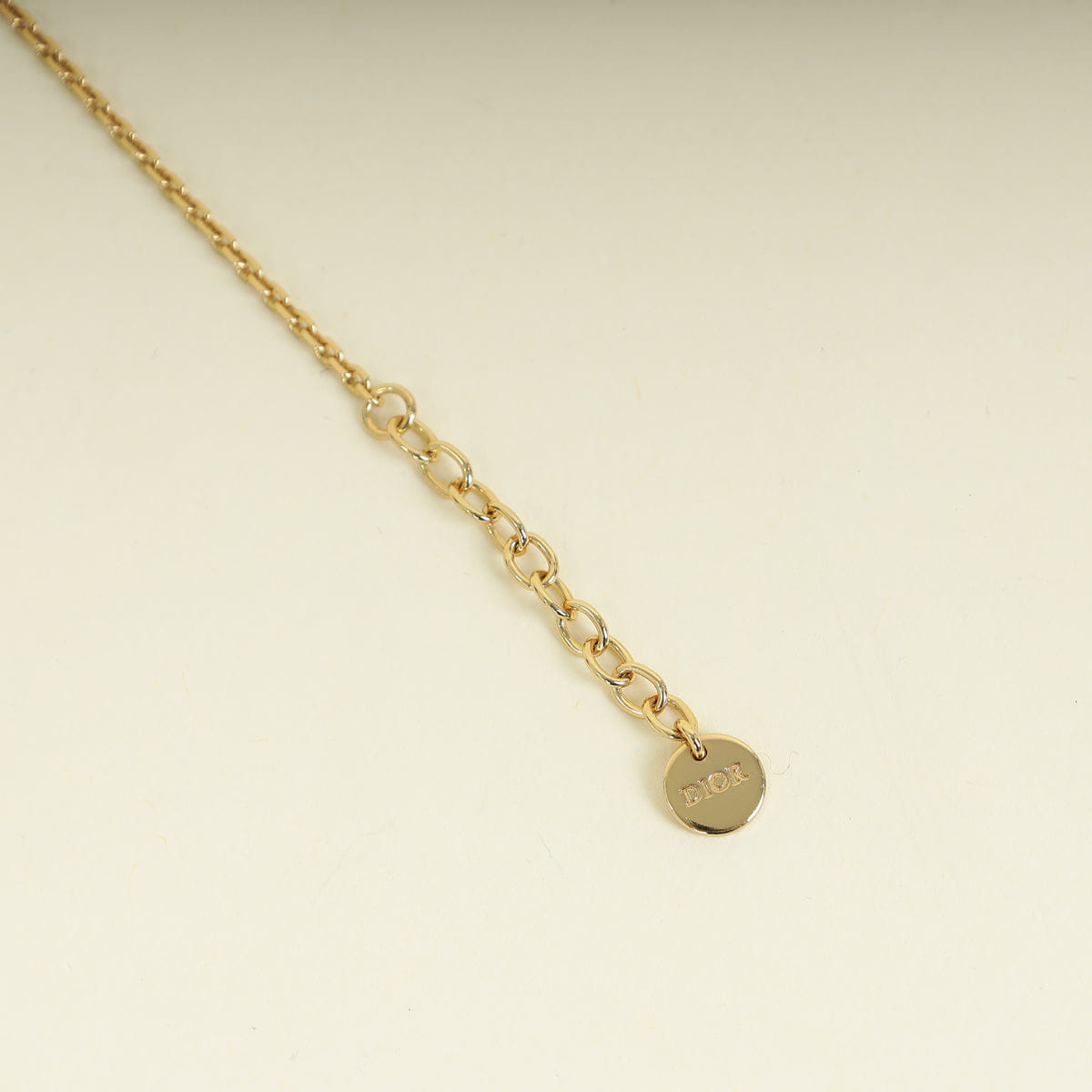 Christian Dior Gold Petit CD Lucky Baroque Bracelet