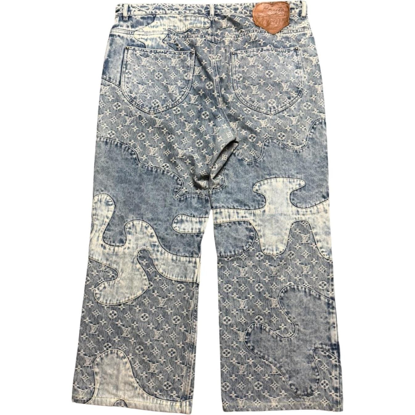 Louis Vuitton x Nigo Monogram Patchwork Denim Pants Indigo