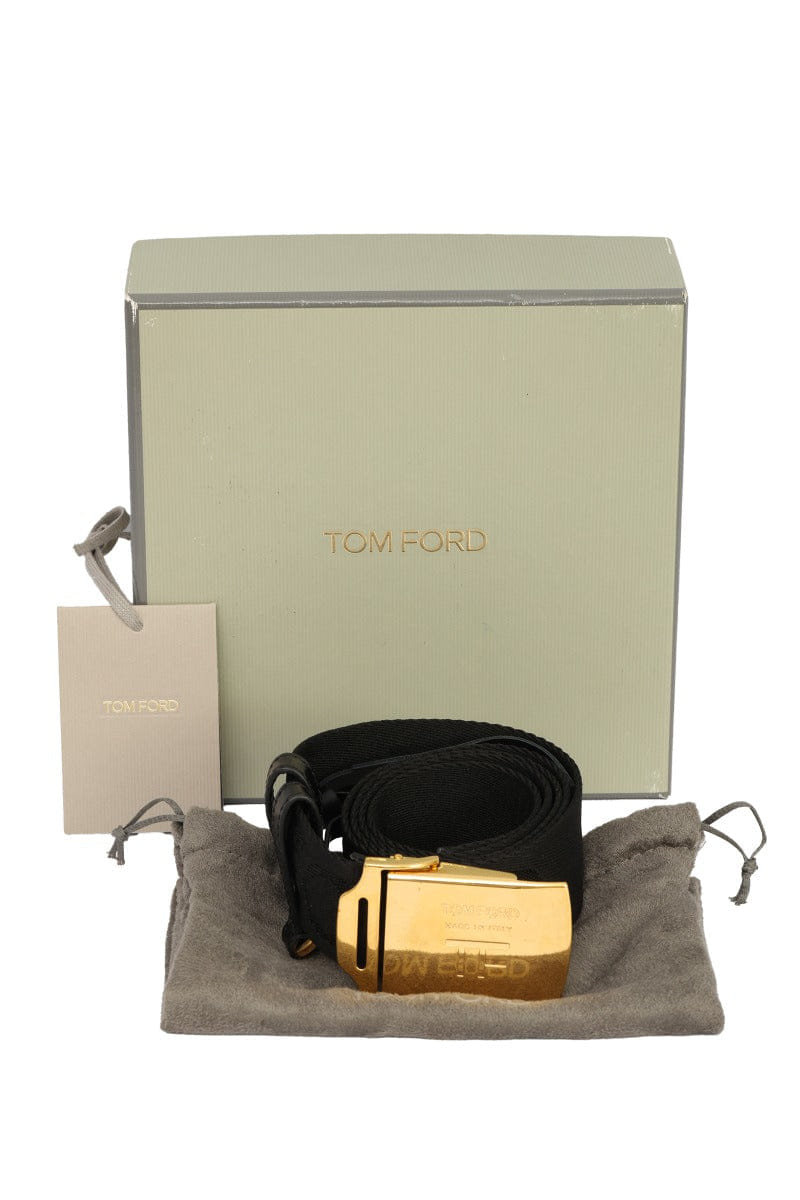 Tom Ford 105 cm/42 Inches Debossed Logo Buckle Belt