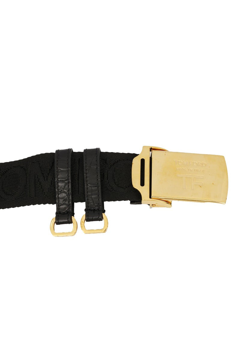 Tom Ford 105 cm/42 Inches Debossed Logo Buckle Belt