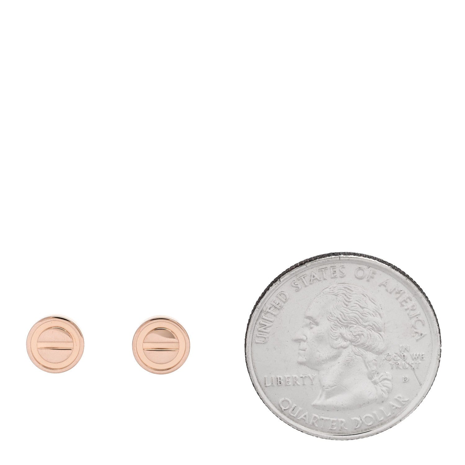 Cartier 18K Pink Gold LOVE Earrings