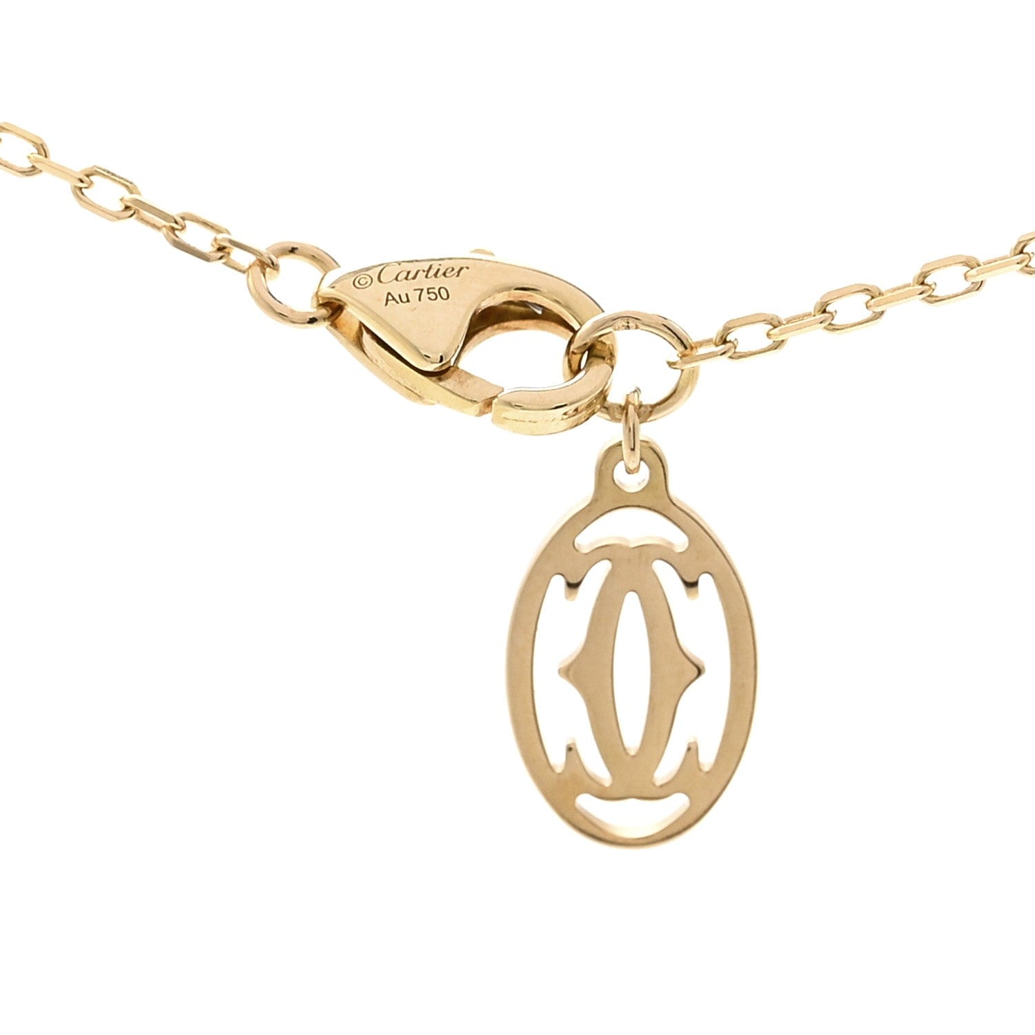 Cartier 18K Yellow Gold Diamond SM D'Amour Pendant Necklace