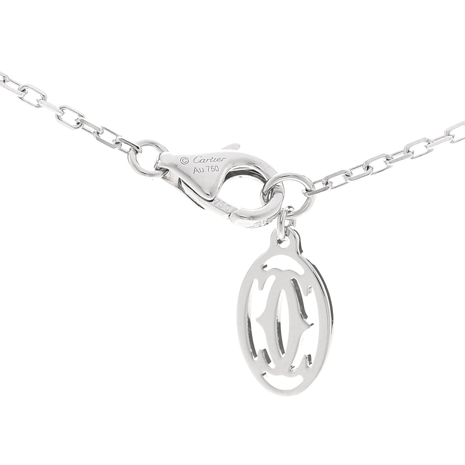 Cartier 18K White Gold Diamond SM D'Amour Pendant Necklace