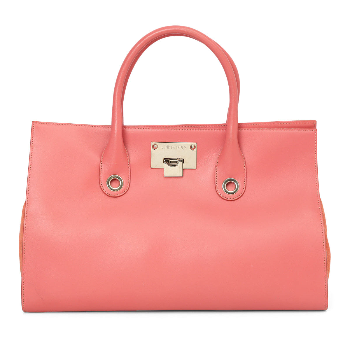 Jimmy Choo Smooth Leather And Suede Tote Bag One Size