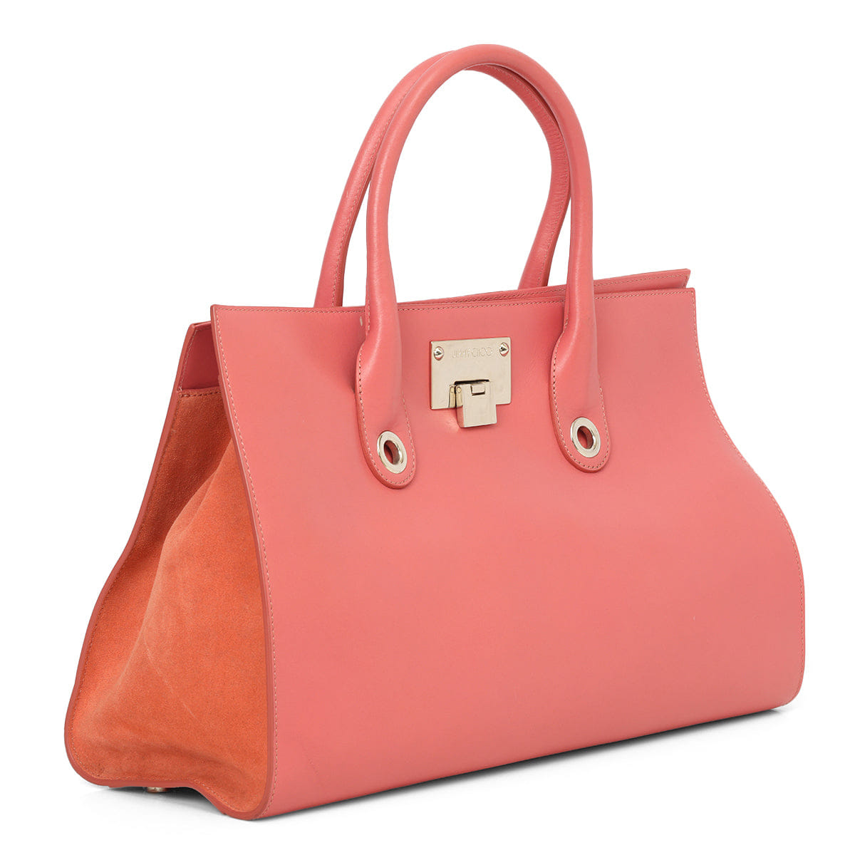 Jimmy Choo Smooth Leather And Suede Tote Bag One Size