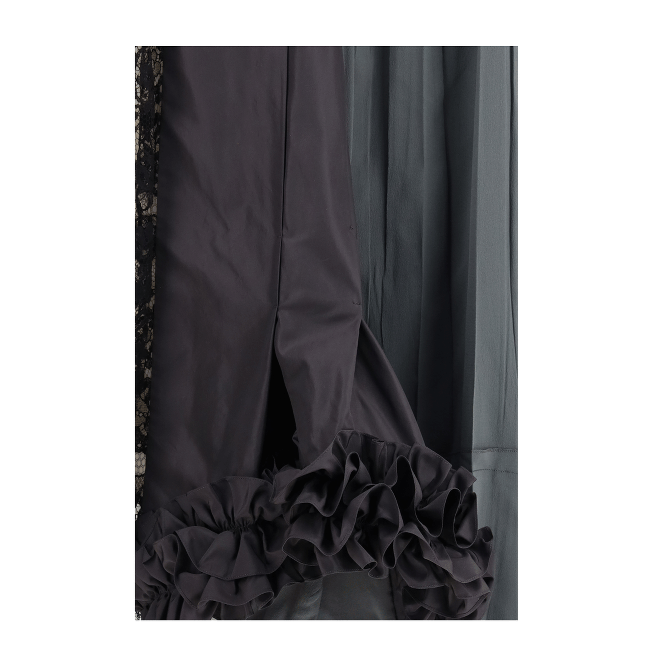 Prada Patchwork Midi Skirt With Panel Construction