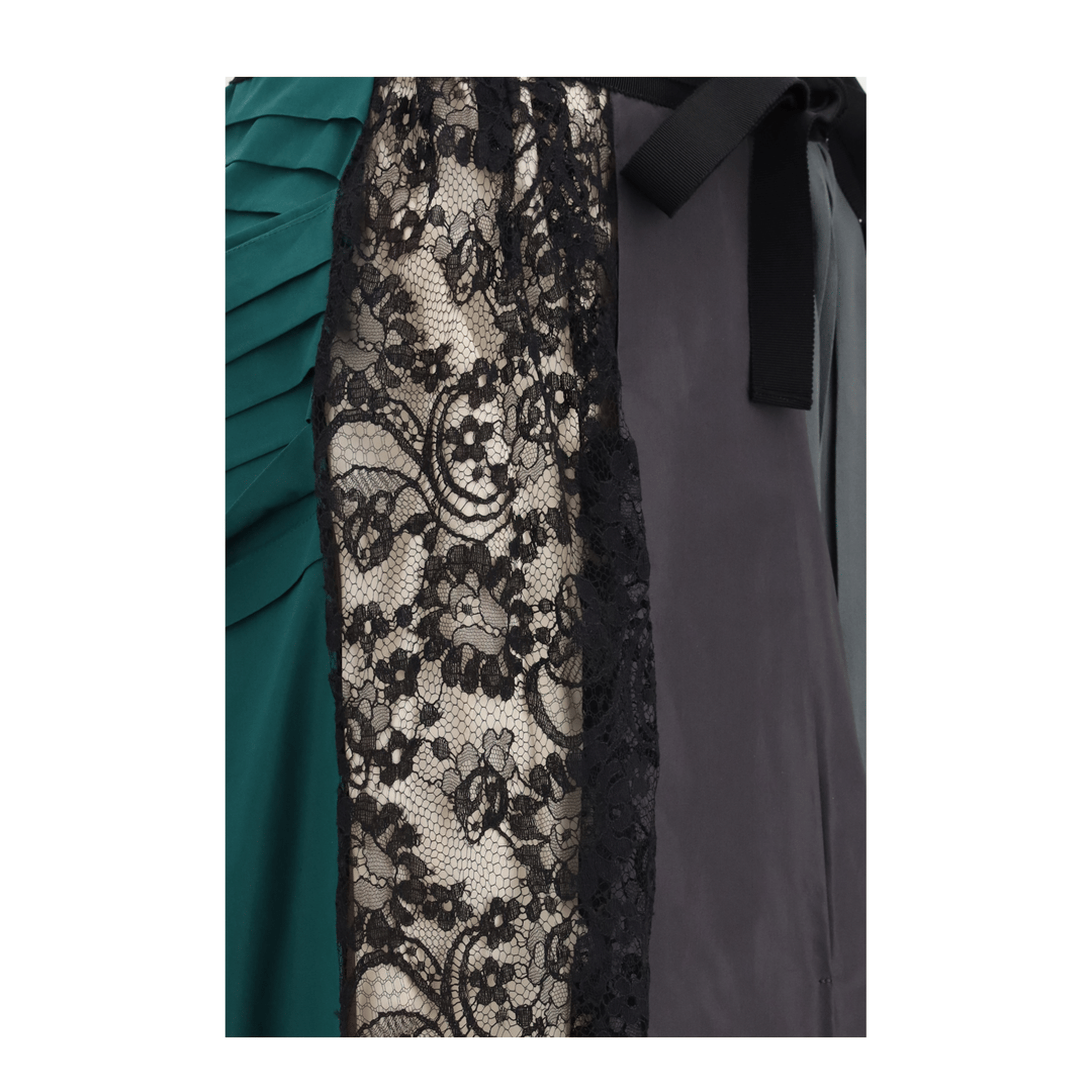 Prada Patchwork Midi Skirt With Panel Construction