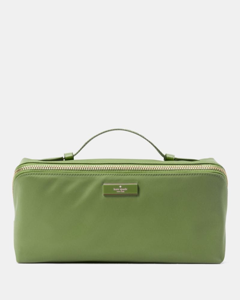 Kate Spade KateSpade Carter Nylon Travel Cosmetic Pouch Cedar Stand