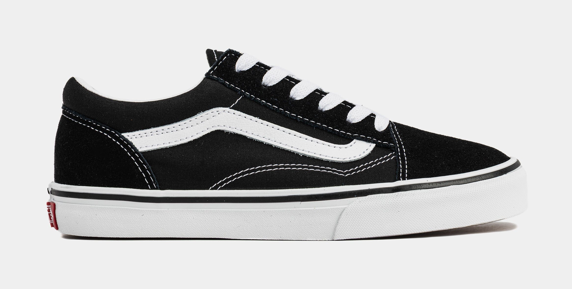 Vans Old Skool Grade School Lifestyle Shoes (Black/White)