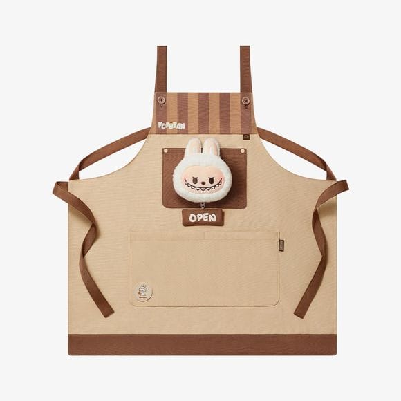 POP MART POP BEAN Coffee Factory Series LABUBU Apron AUTHENTIC