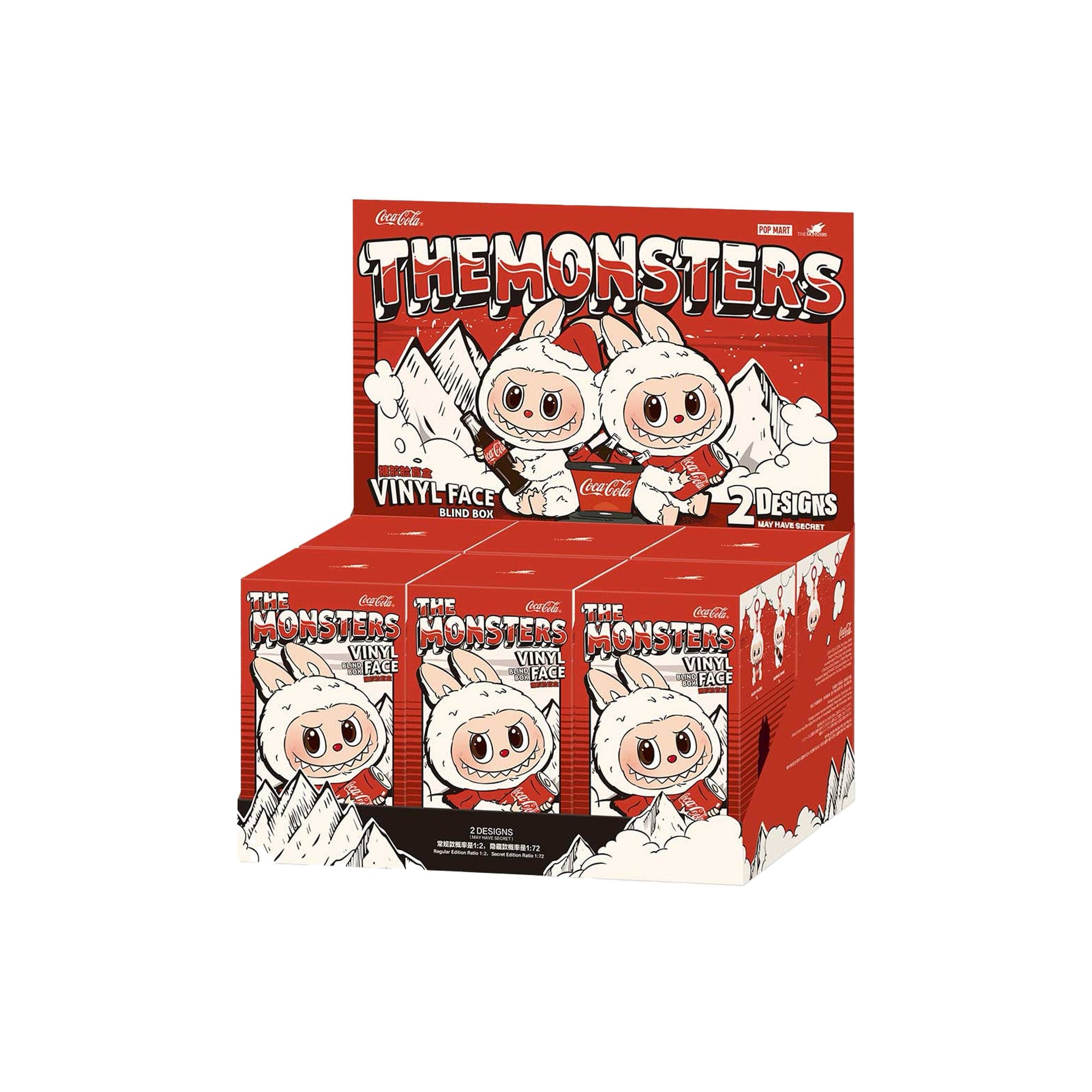POP MART THE MONSTERS LABUBU COCA - COLA SERIES Vinyl Face (6 Blind Boxes)