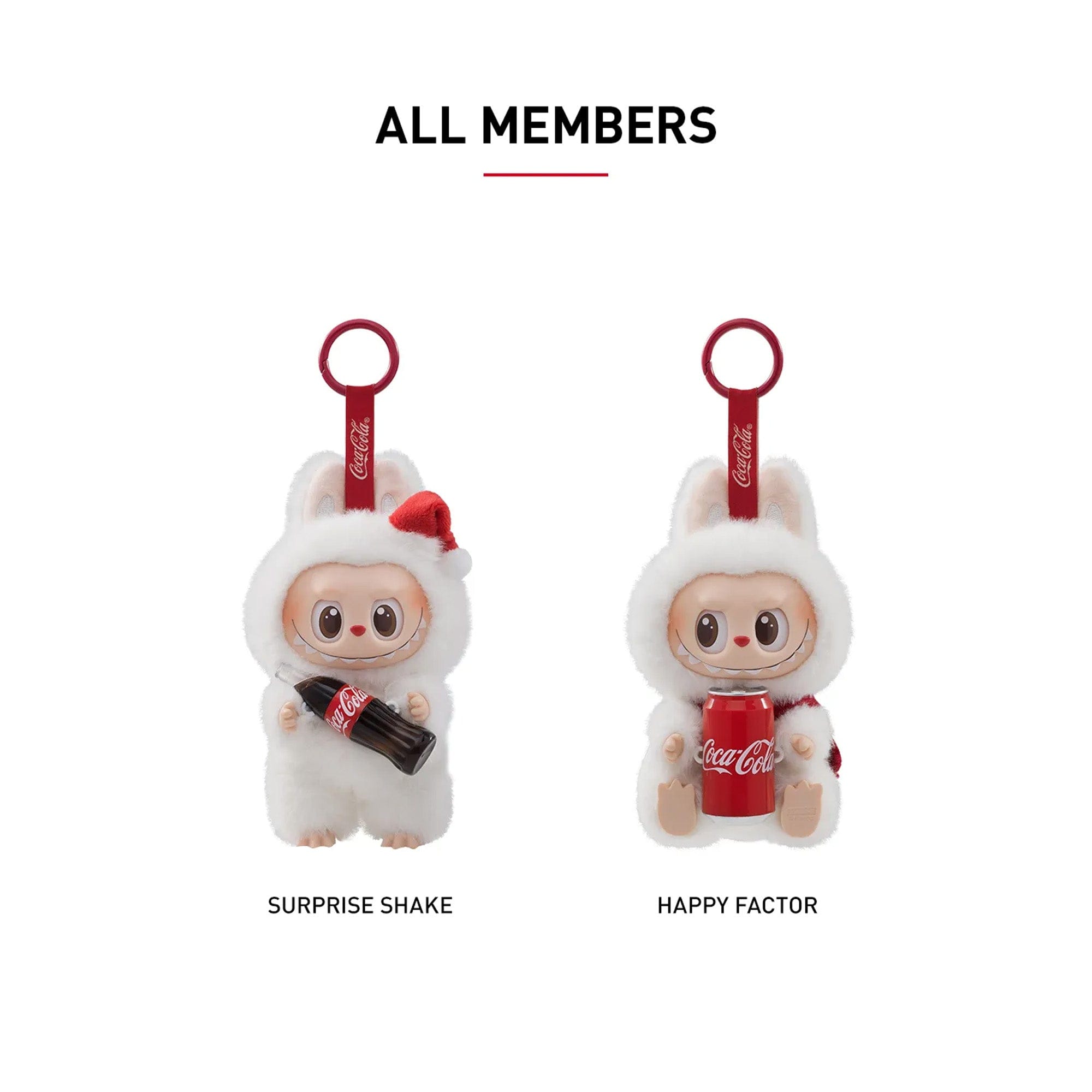 POP MART THE MONSTERS LABUBU COCA - COLA SERIES Vinyl Face (6 Blind Boxes)