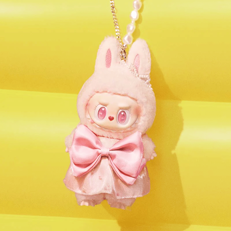 POP MART LABUBU MOKOKO THE MONSTERS 樂園限定 哂哂夏日系列 搪膠毛絨吊卡