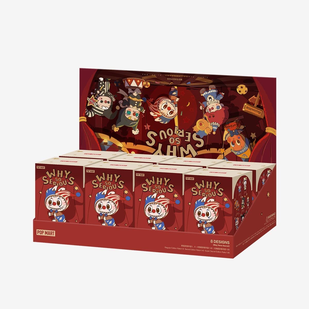 POP MART LABUBU THE MONSTERS 小丑 WHY SO SERIOUS SERIES 盲盒