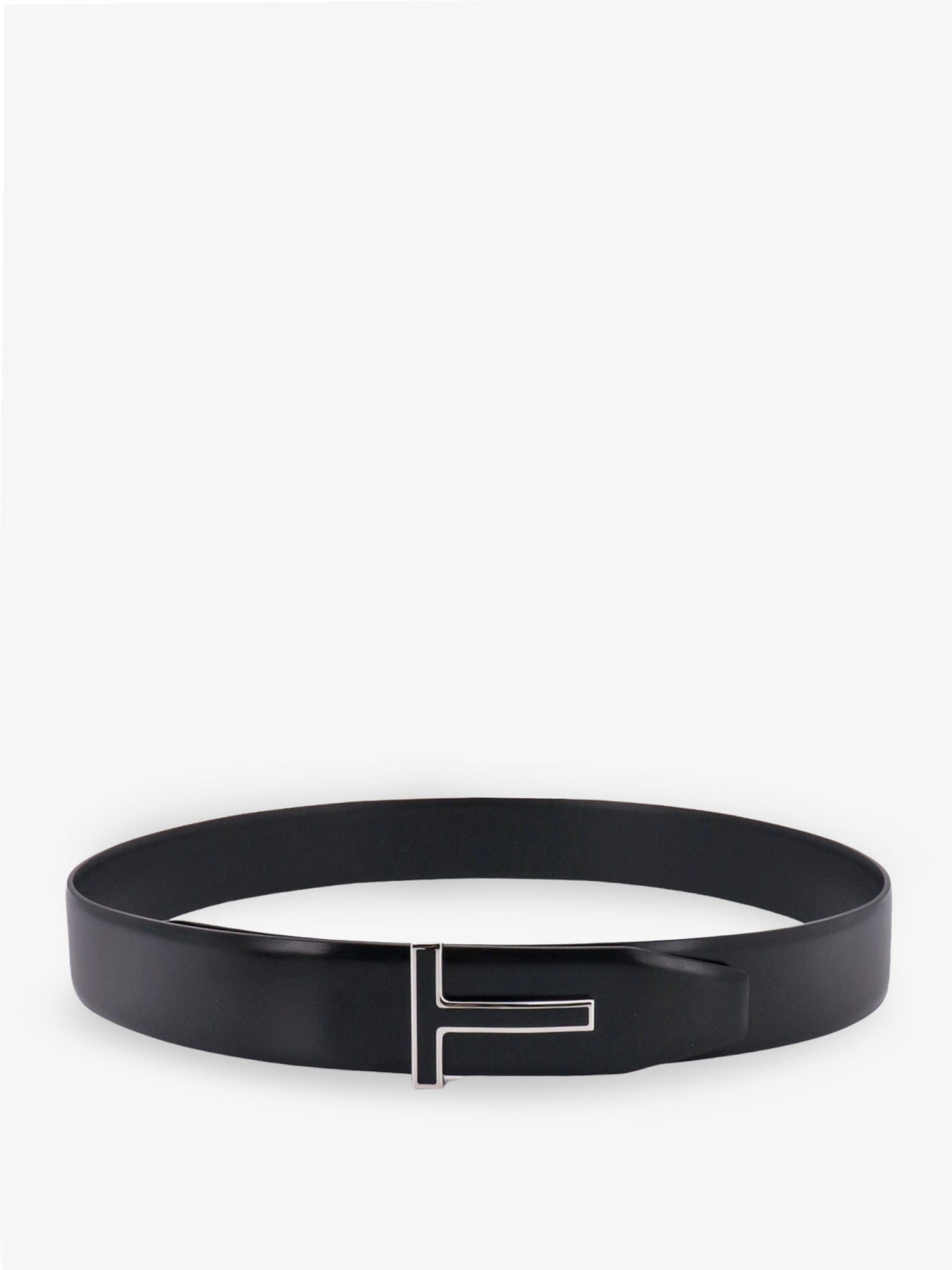 TOM FORD Leather belt with enameled logo