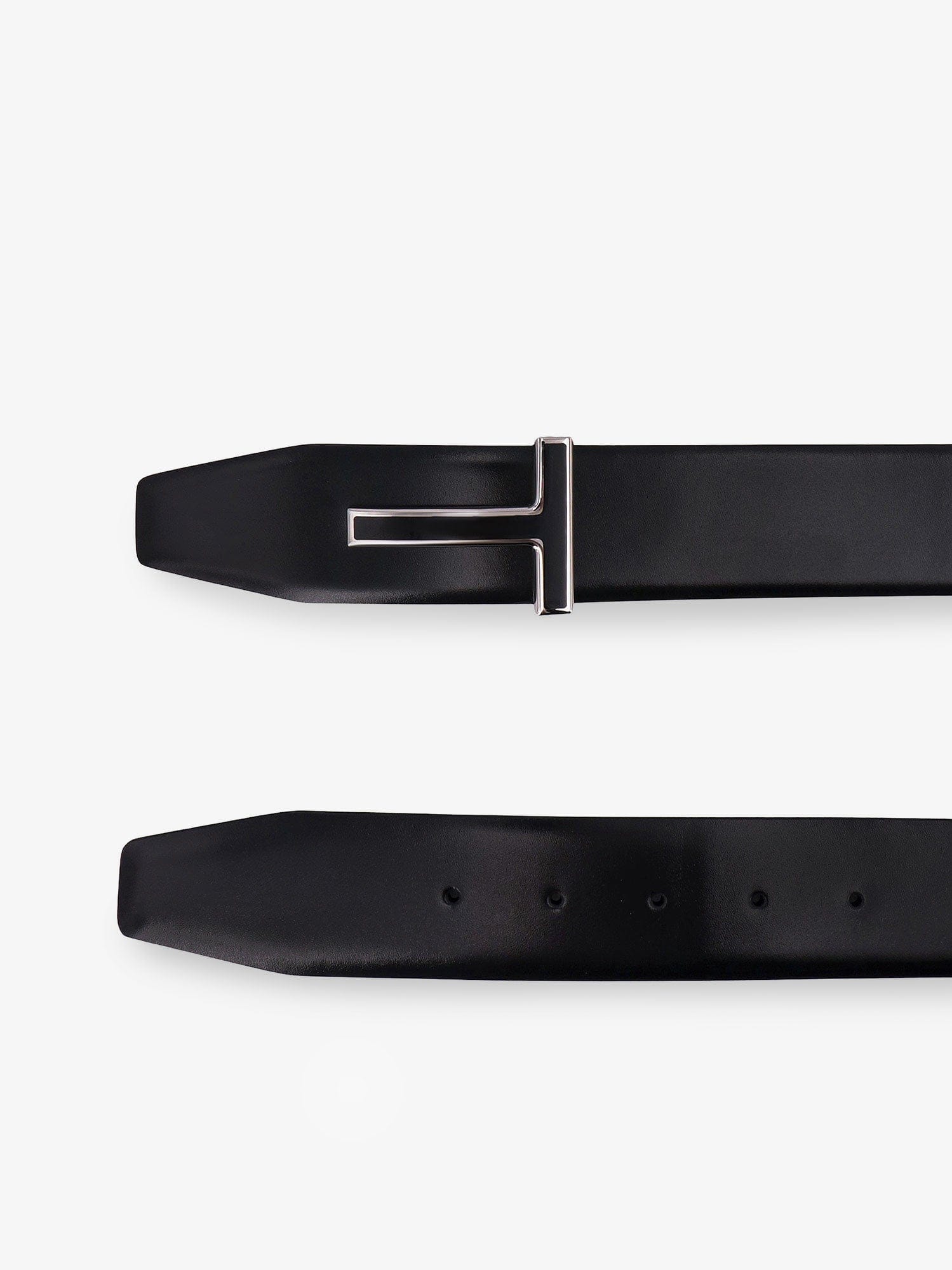 TOM FORD Leather belt with enameled logo