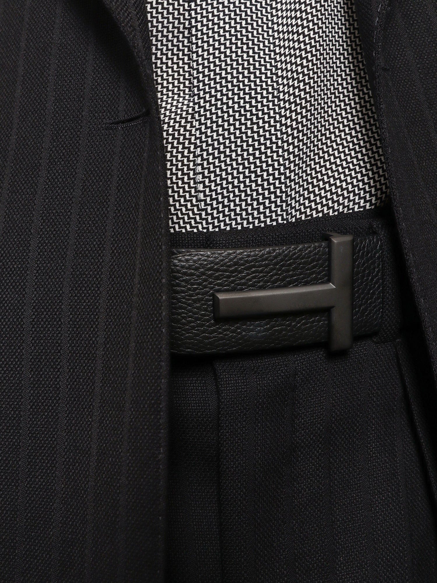 TOM FORD Hammered leather belt