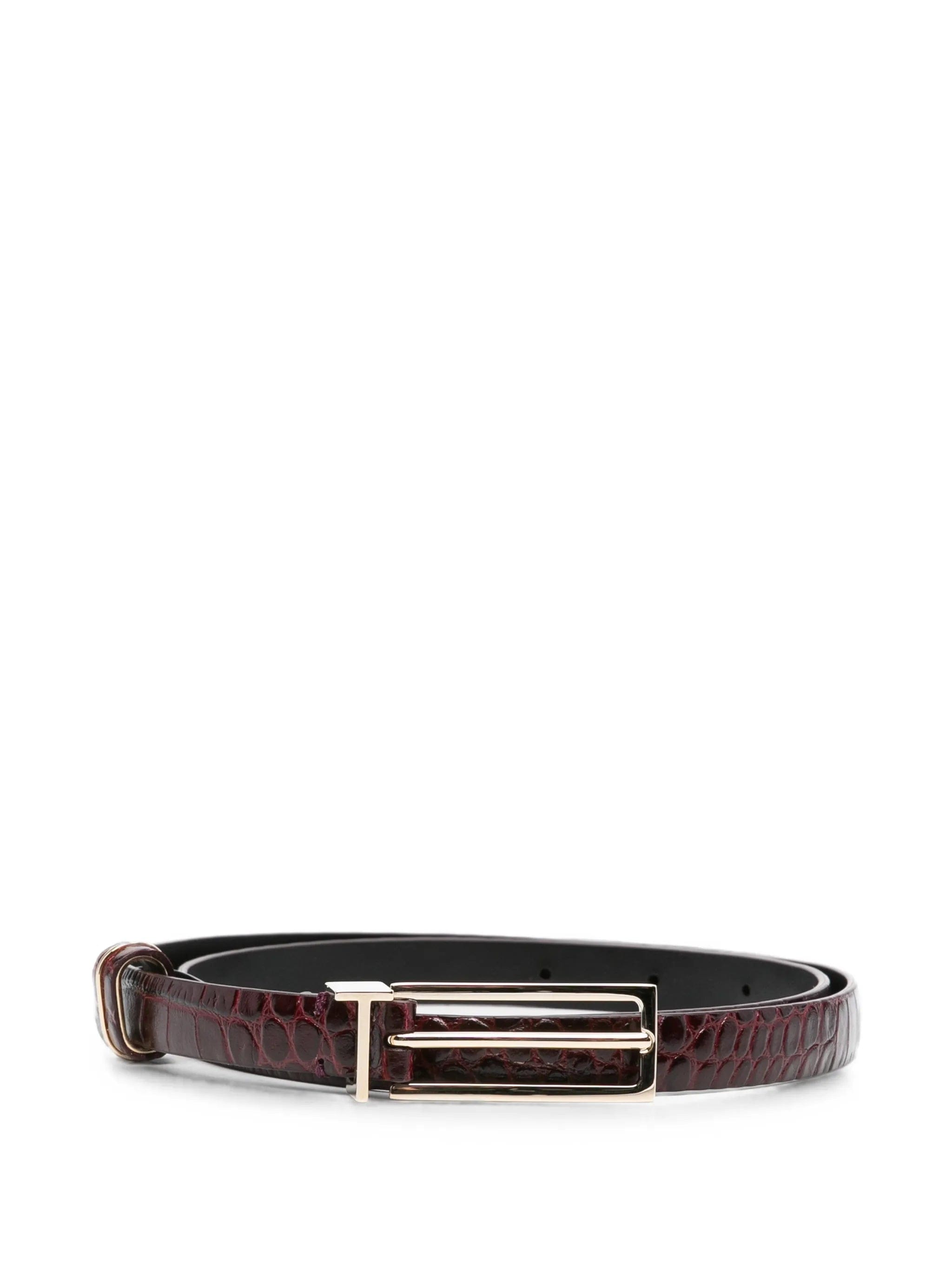 TOM FORD croc - effect leather belt