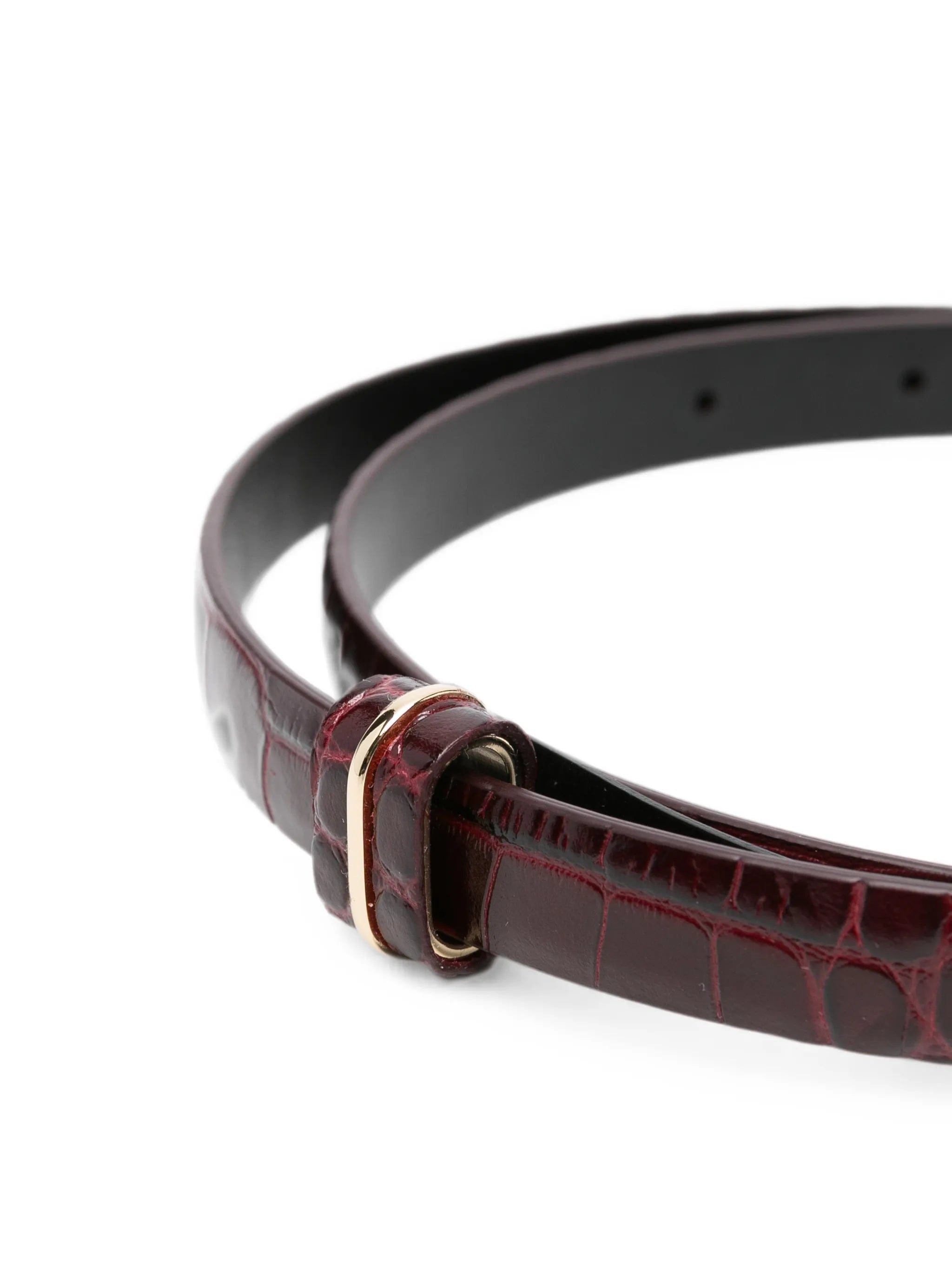 TOM FORD croc - effect leather belt