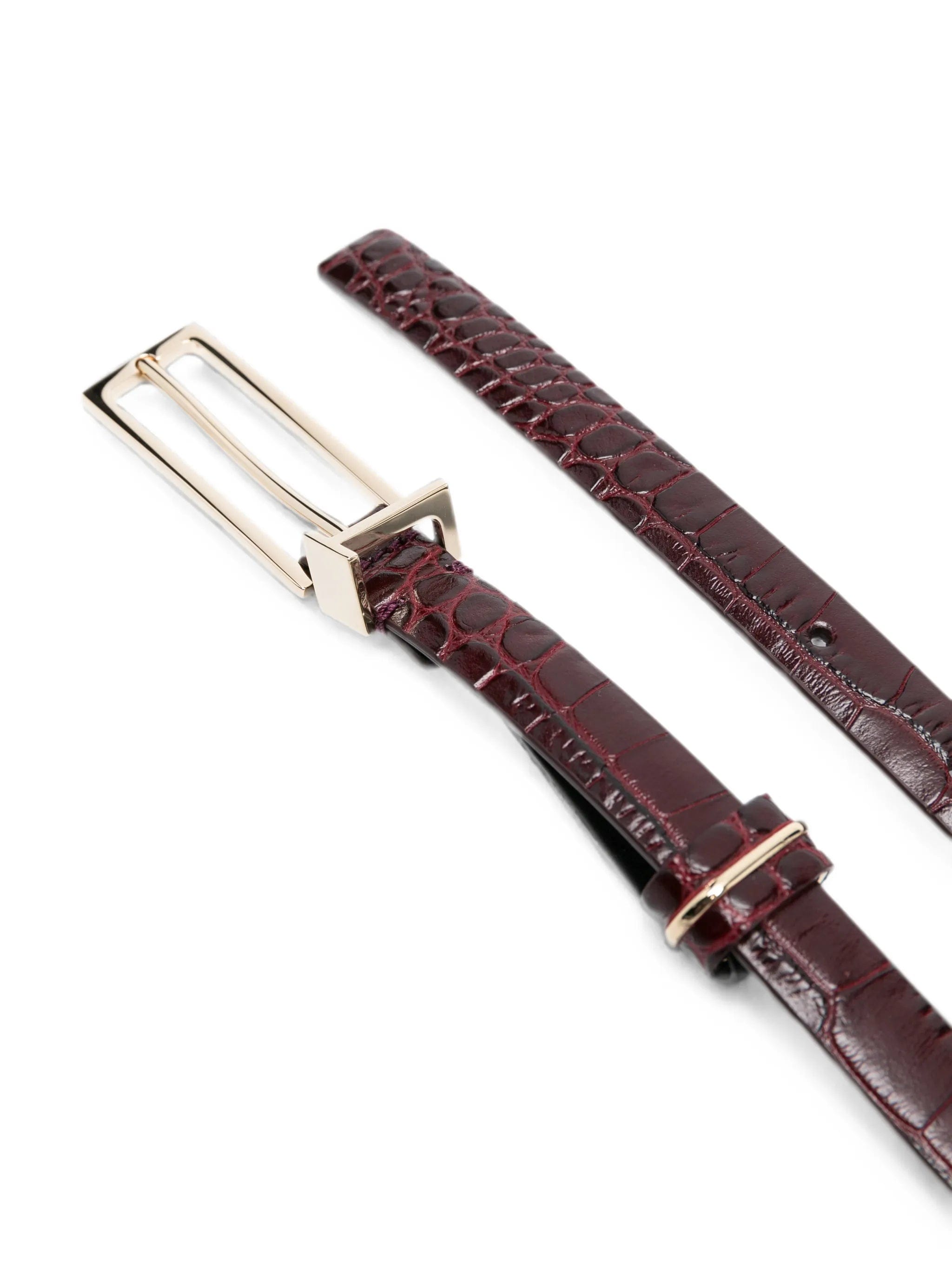TOM FORD croc - effect leather belt