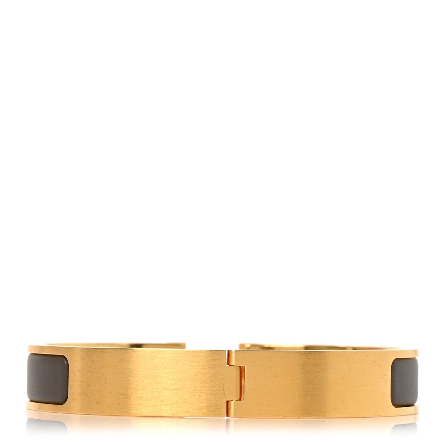Hermes Matte Enamel Narrow Clic Clac HH Bracelet T5 Etain