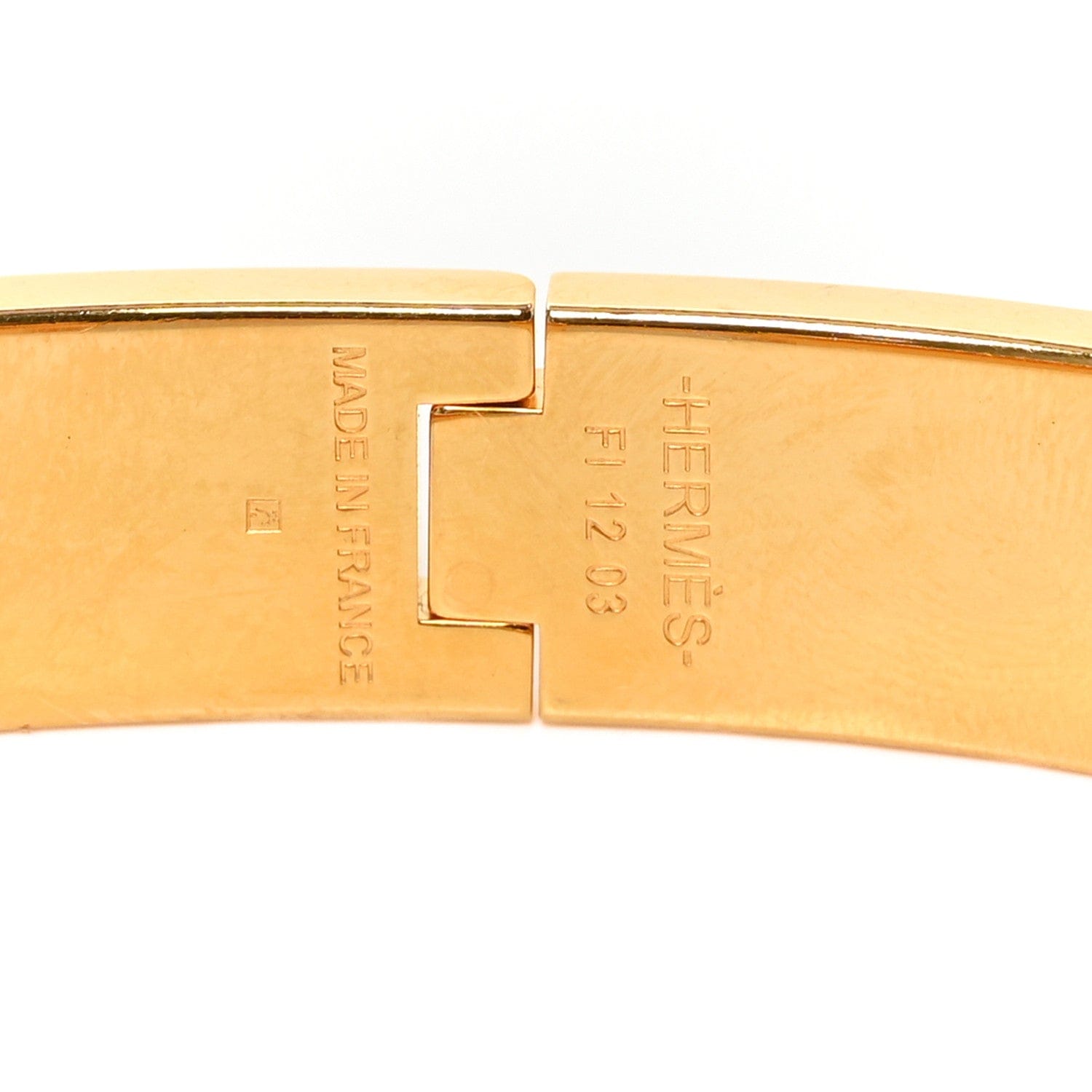 Hermes Matte Enamel Narrow Clic Clac HH Bracelet T5 Etain