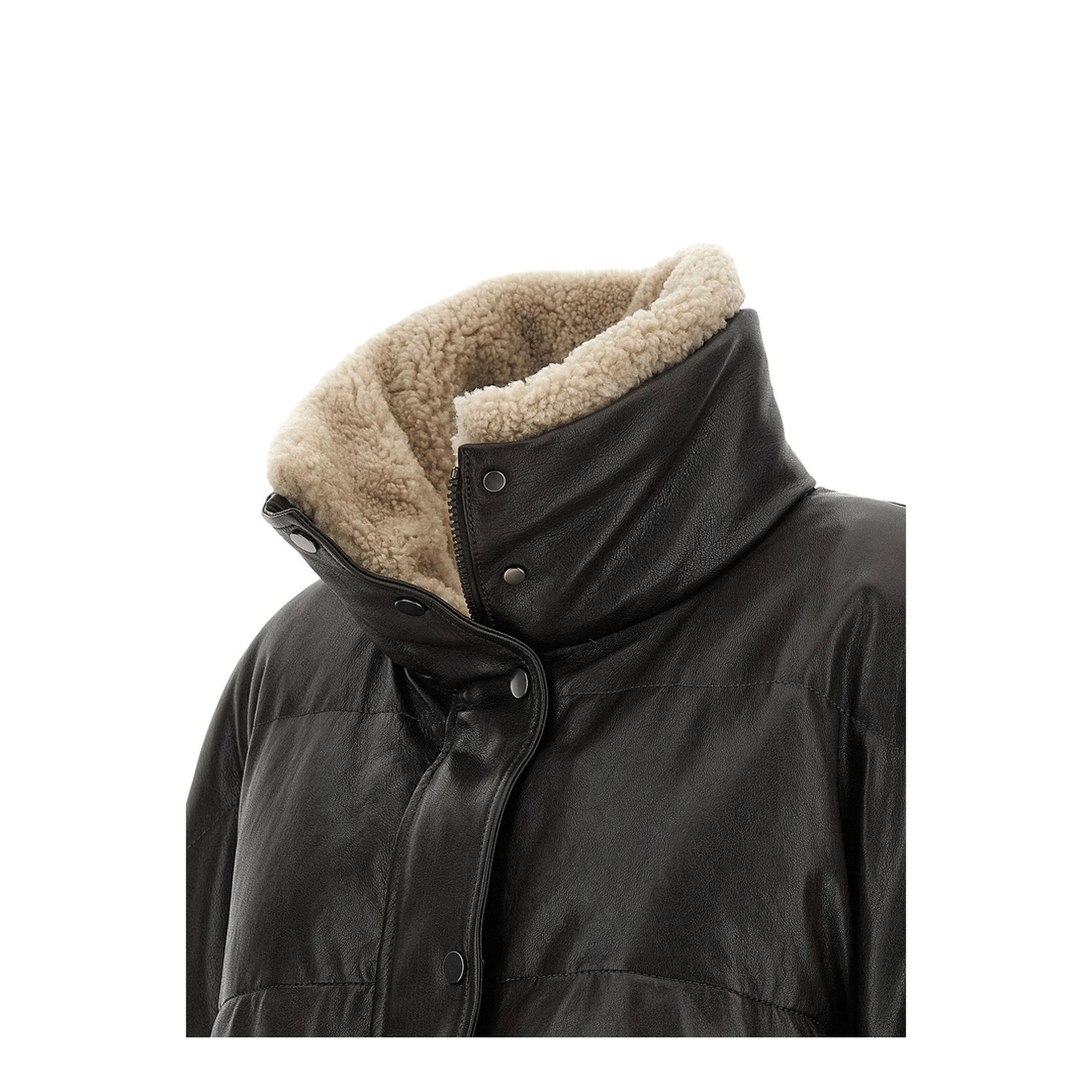 Brunello Cucinelli Padded Leather Jacket