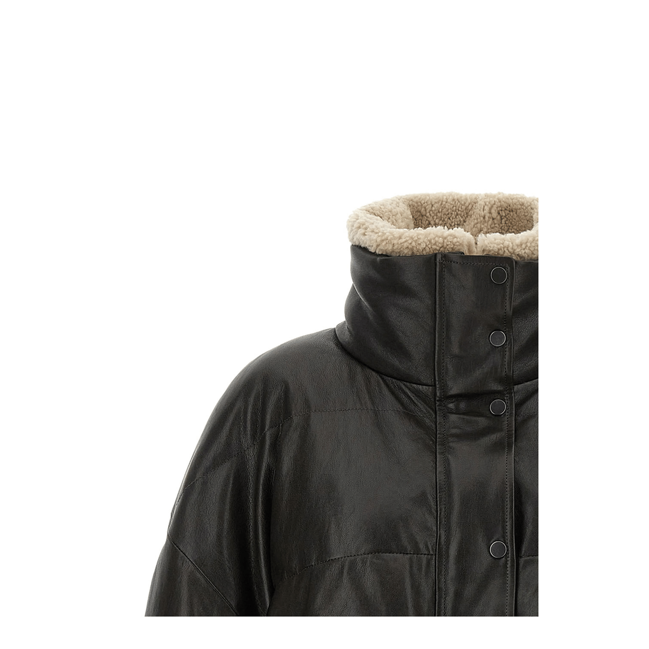 Brunello Cucinelli Padded Leather Jacket