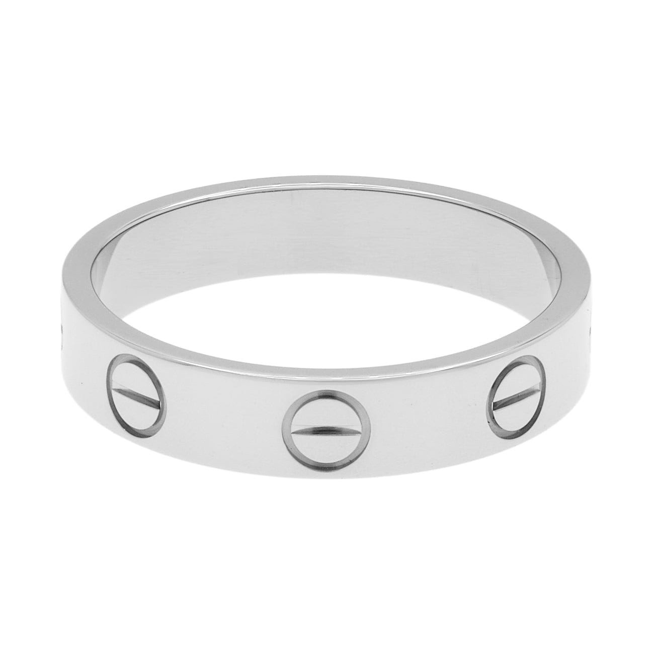 Cartier 18K White Gold Love Wedding Band Ring