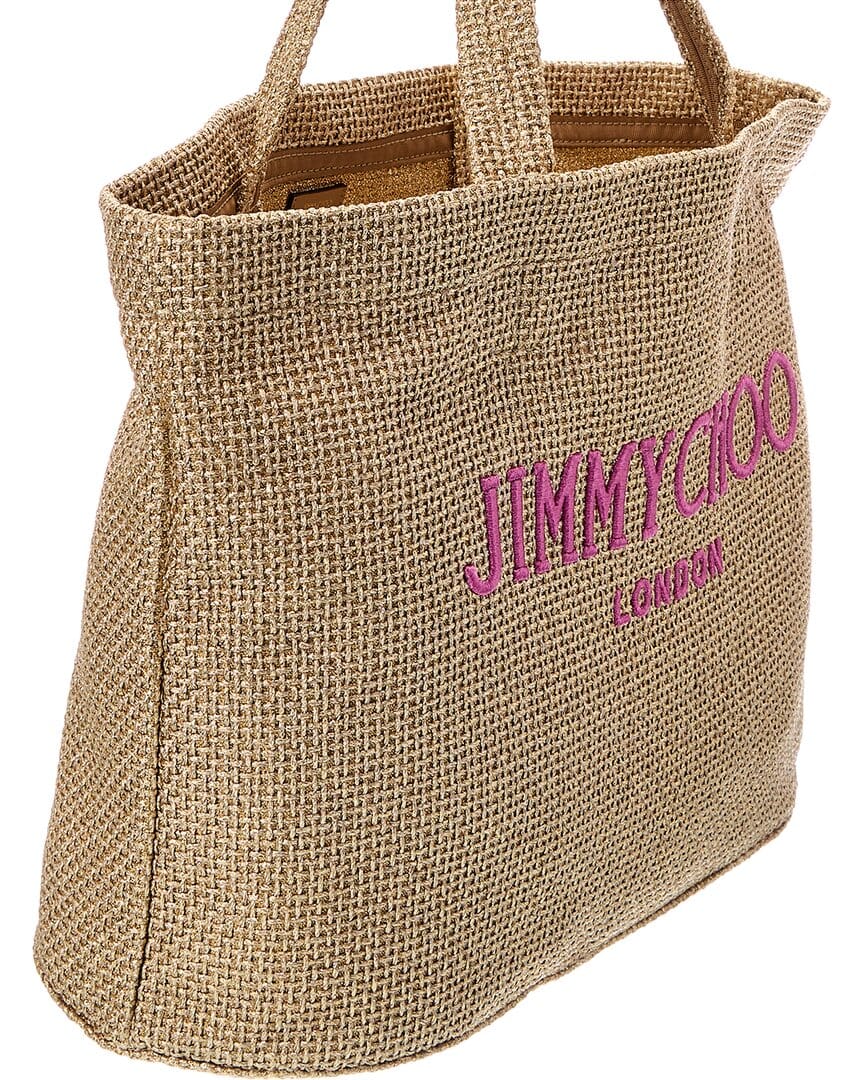 Jimmy Choo Beach E/W Raffia Tote