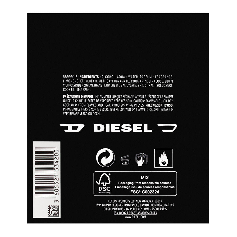 Diesel Only The Brave Tattoo by Diesel for Men