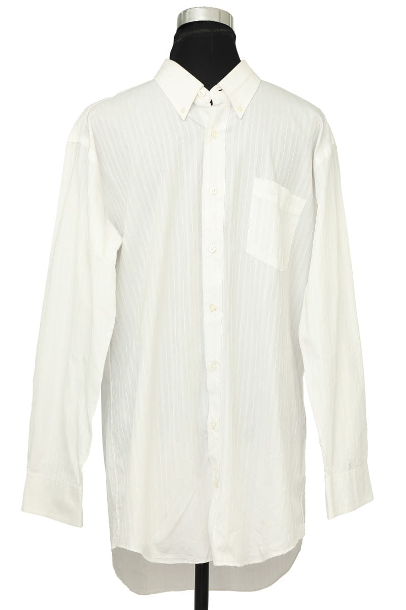 Christian Dior Size L White Stripped Formal Mens Shirt
