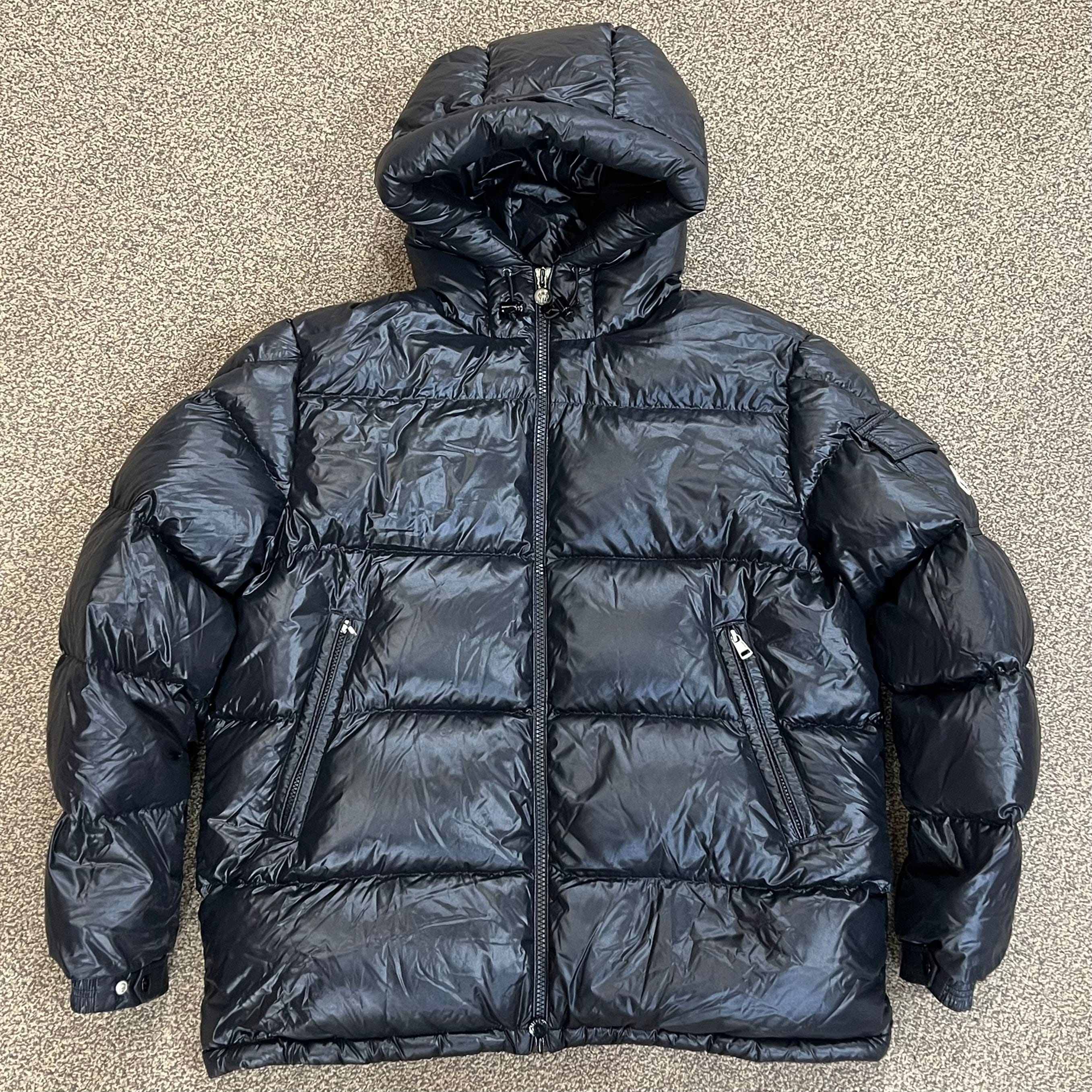 Moncler Black Maya Nylon Down Jacket