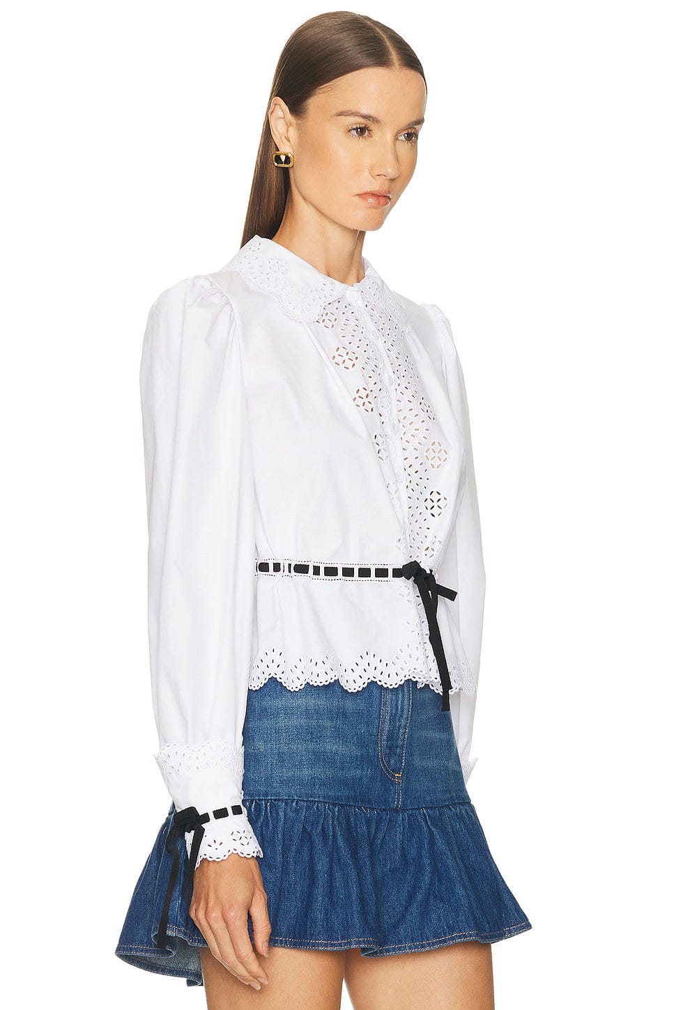 Valentino Embroidered Poplin Shirt