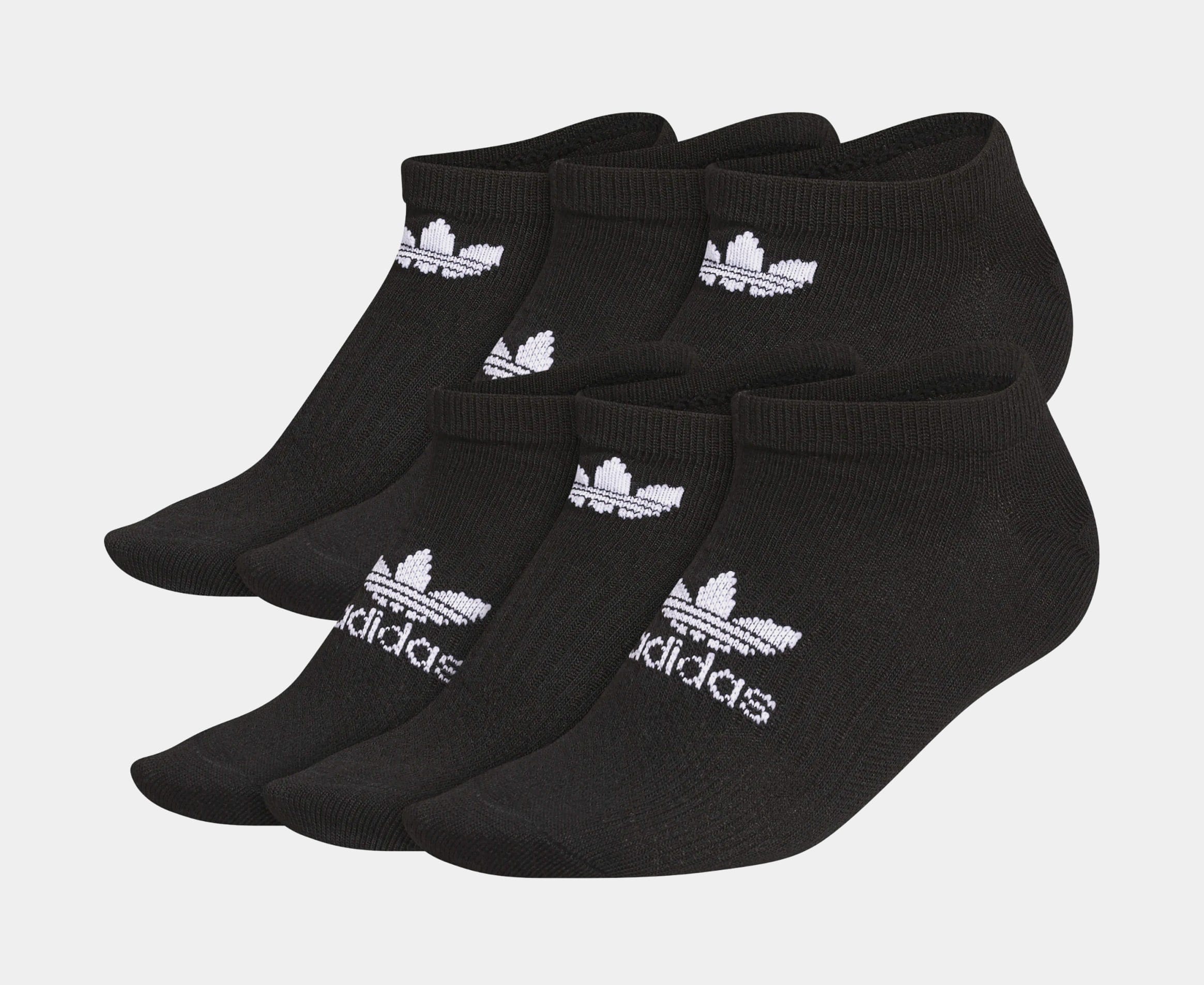 adidas Trefoil Superlite No Show Womens Socks (Black)