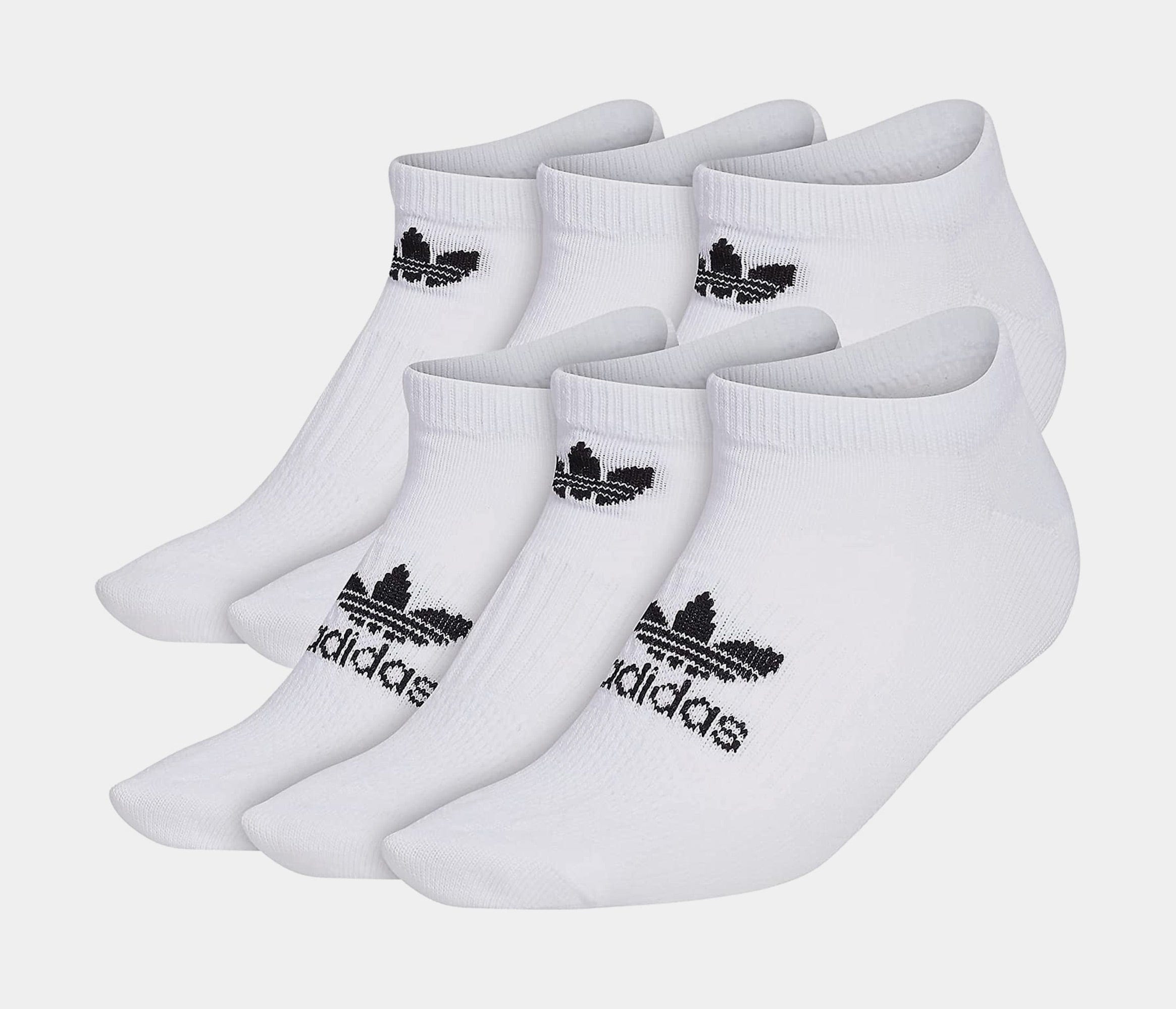 adidas Trefoil Superlite No Show Socks Womens Socks (White)